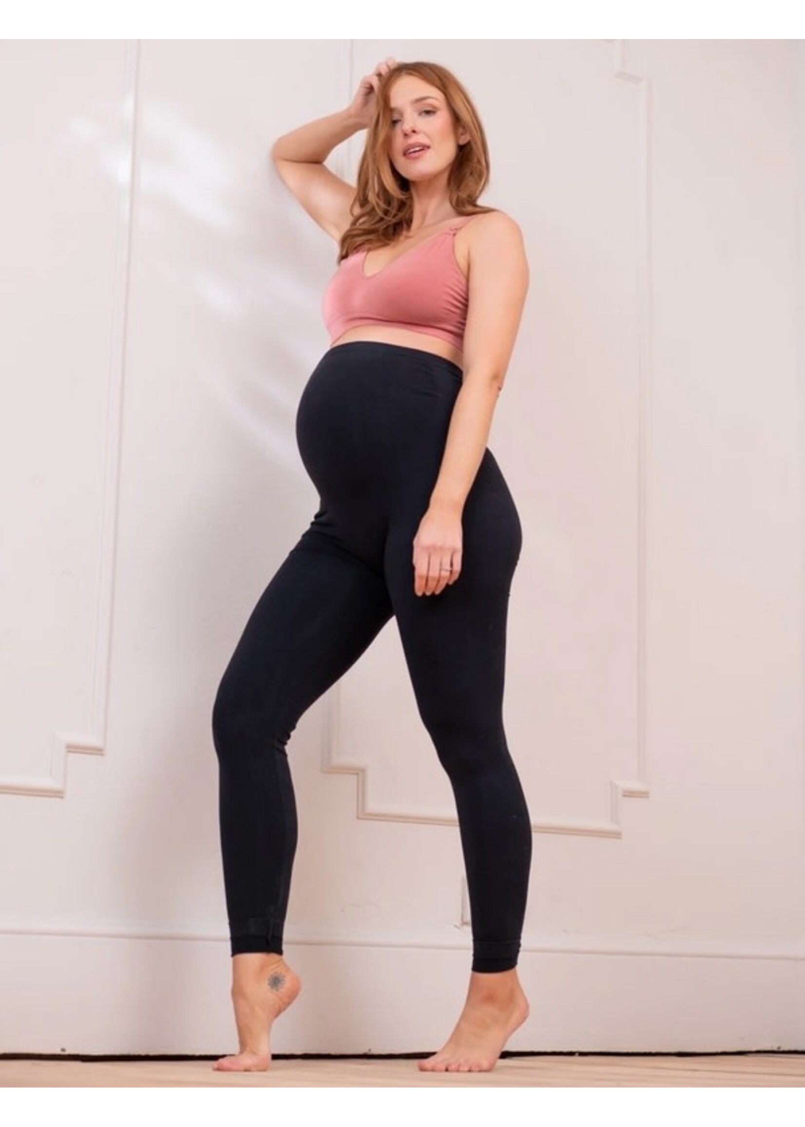 Seraphine Seraphine, Kailey Ultimate Seamless Over Bump Maternity Leggings || Black
