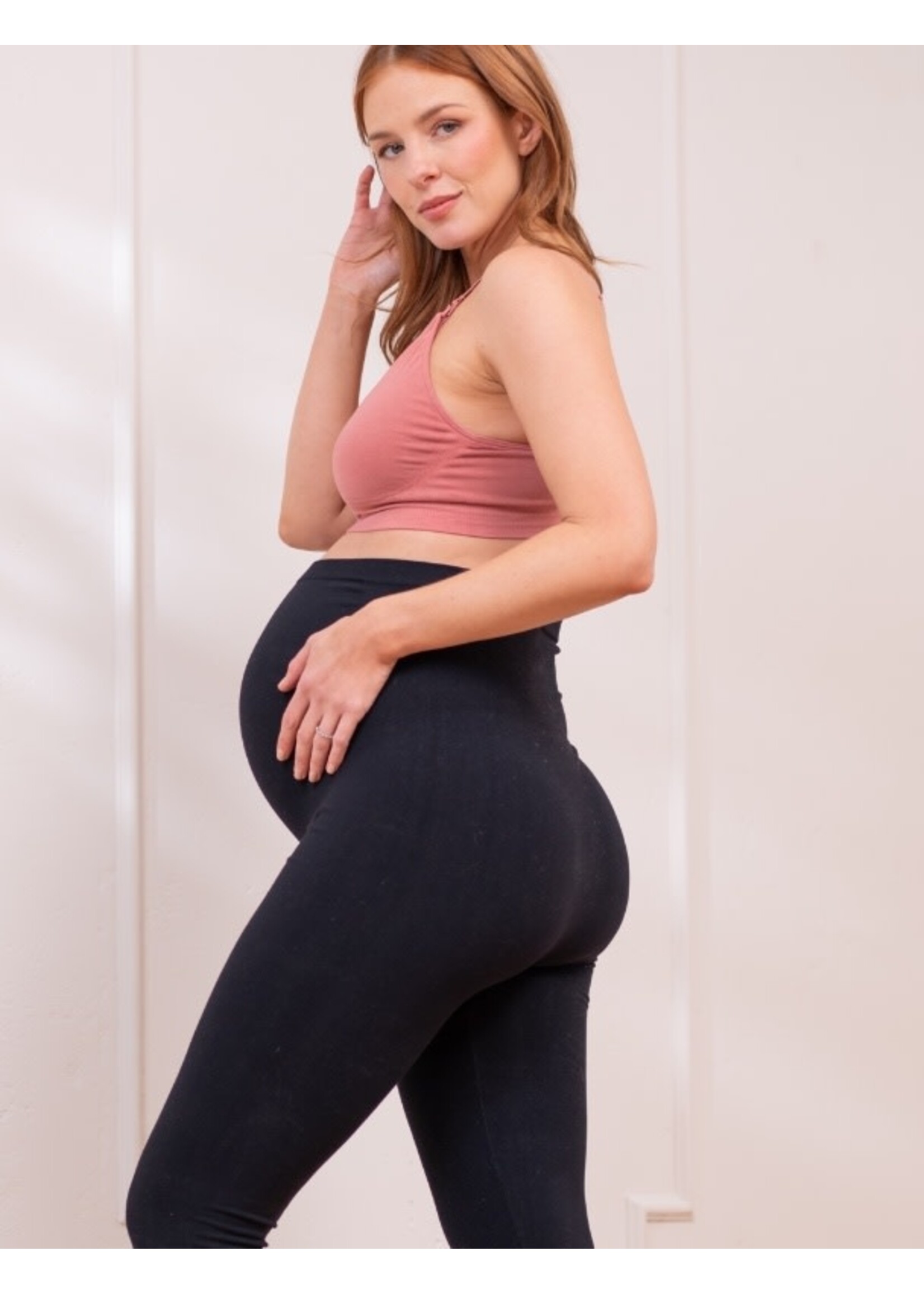 Seraphine Seraphine, Kailey Ultimate Seamless Over Bump Maternity Leggings || Black