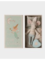 Maileg Maileg, Tooth Fairy Mouse, Little Brother in Match Box || Blue
