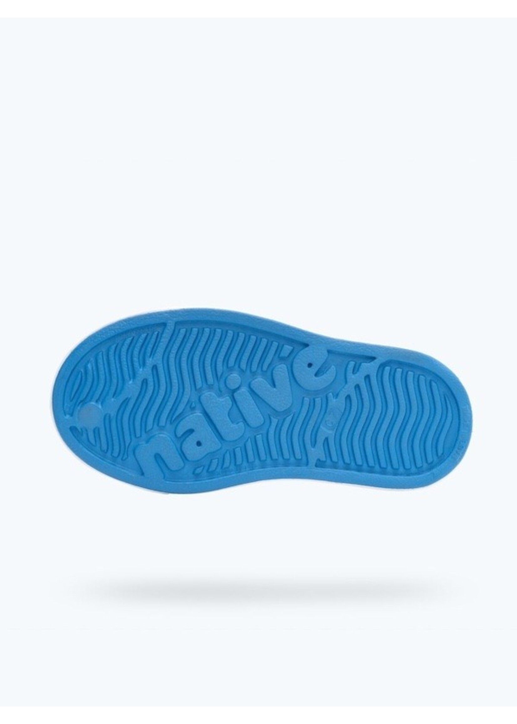 Native Shoes Native Shoes, Jefferson Boom Pow Print Child ||  Resting Blue /  Shell White