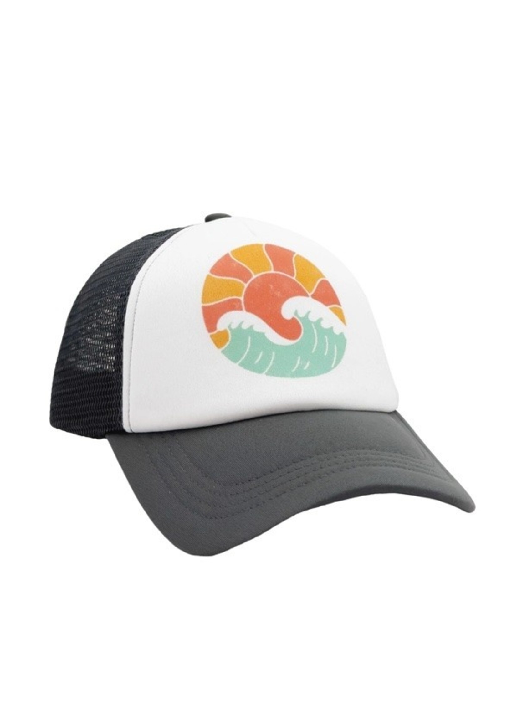 Feather 4 Arrow Feather 4 Arrow, Wave Catcher Trucker Hat || Charcoal