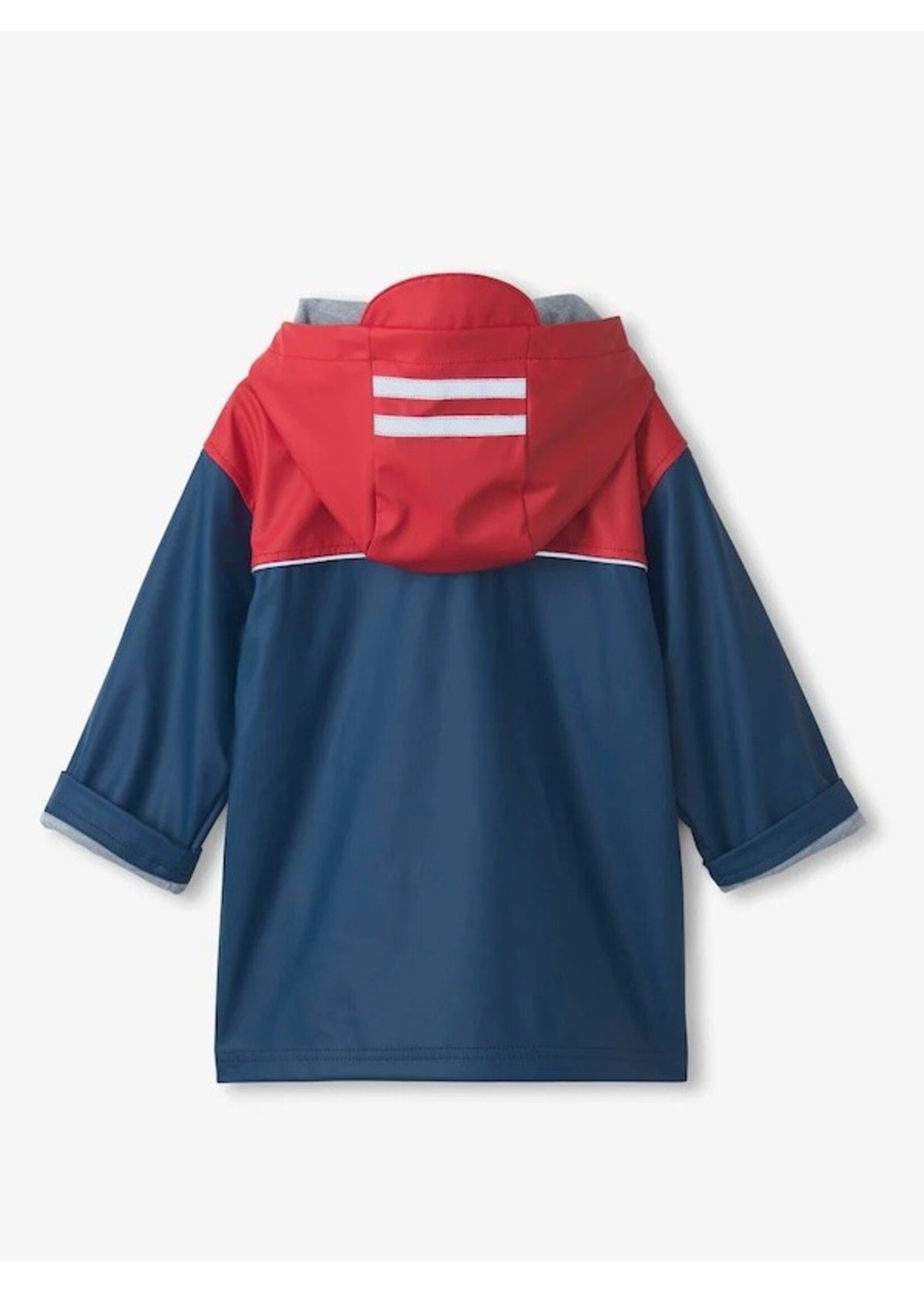 Hatley Hatley, Boys Zip-Up Rain Jacket || Red & Navy