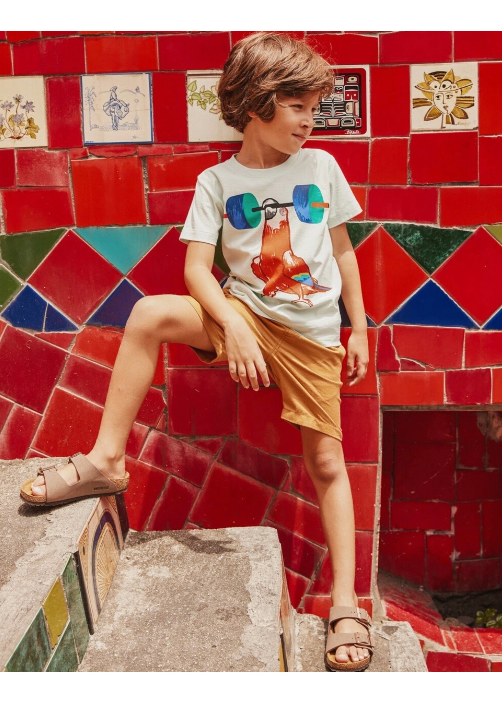 Tea Collection Tea Collection,  Parrot Strength Graphic Tee || Garden Party