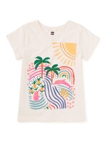 Tea Collection Tea Collection,  Brazil Beach Graphic Tee || Chalk
