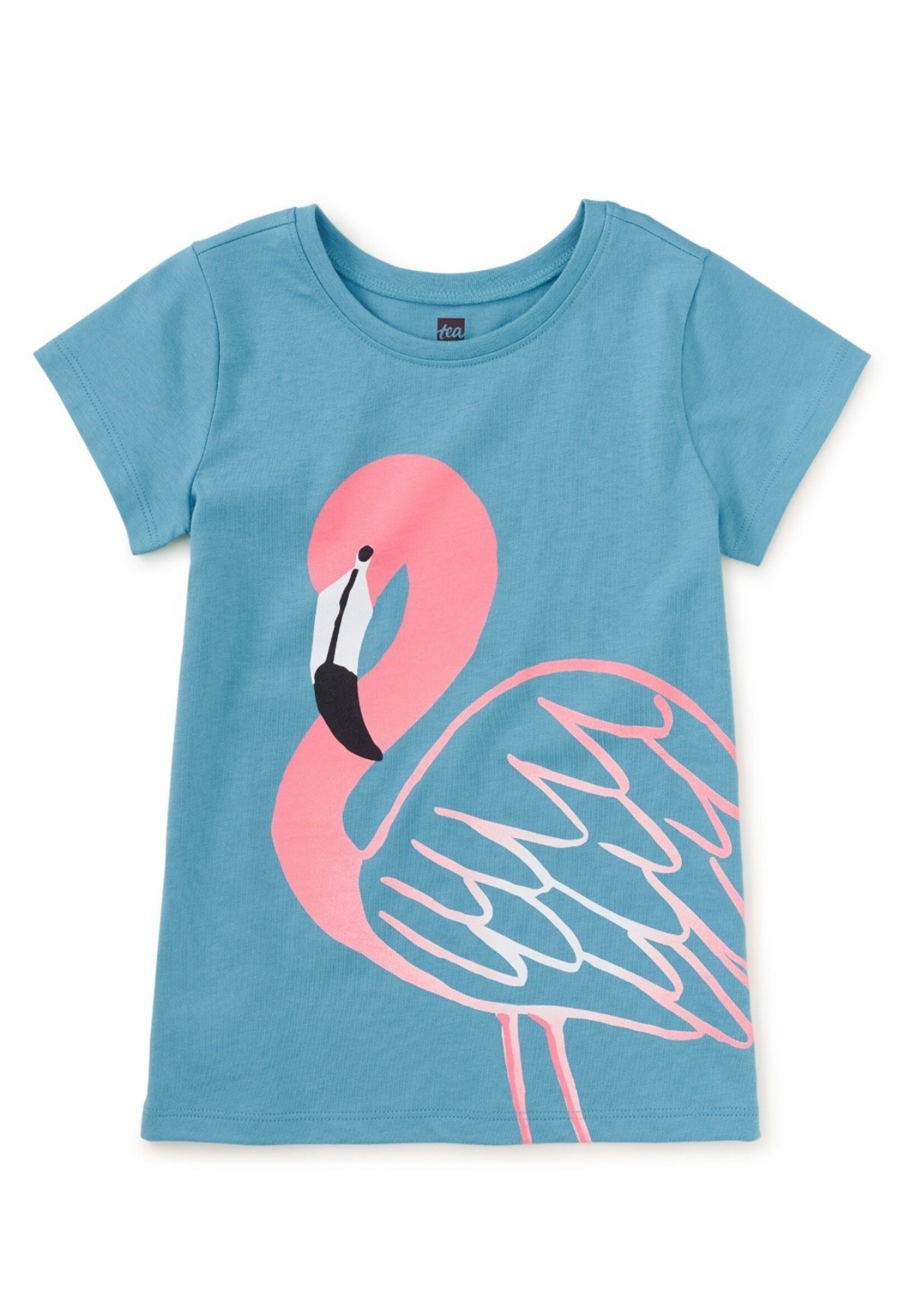 Tea Collection Tea Collection,  Fun Flamingo Graphic Tee || Seashore