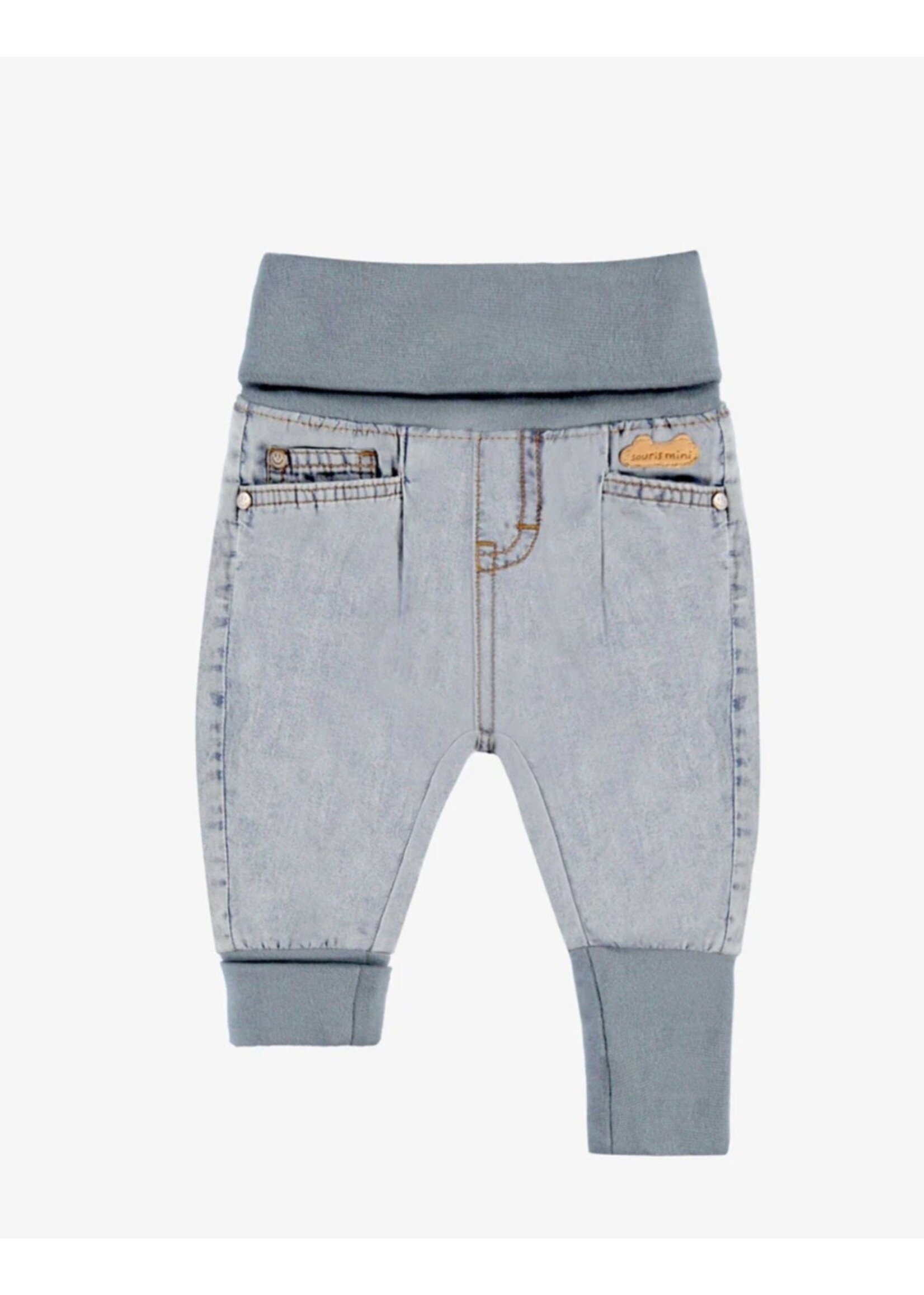 Souris Mini Souris Mini, Evolute Stretch Denim Pant || Pale Blue