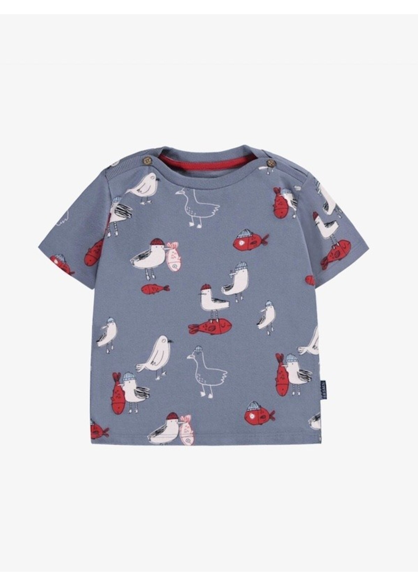 Souris Mini Souris Mini,  Seagull Print T-Shirt || Blue