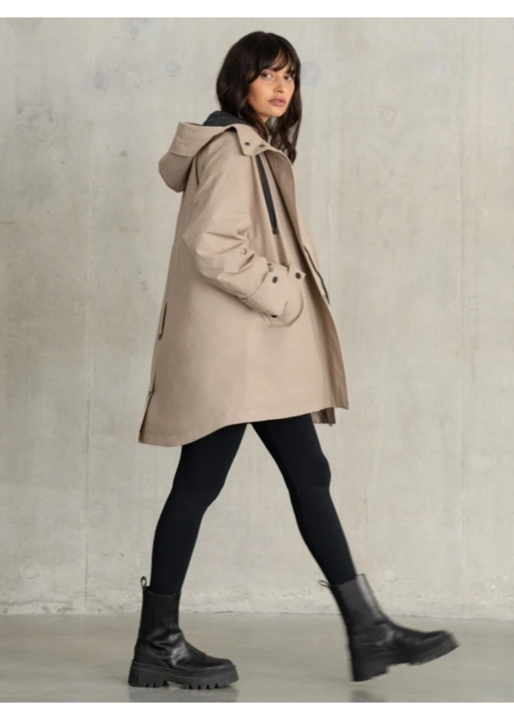 Seraphine Seraphine, Clarion | Waterproof Maternity & Babywearing Coat || Taupe