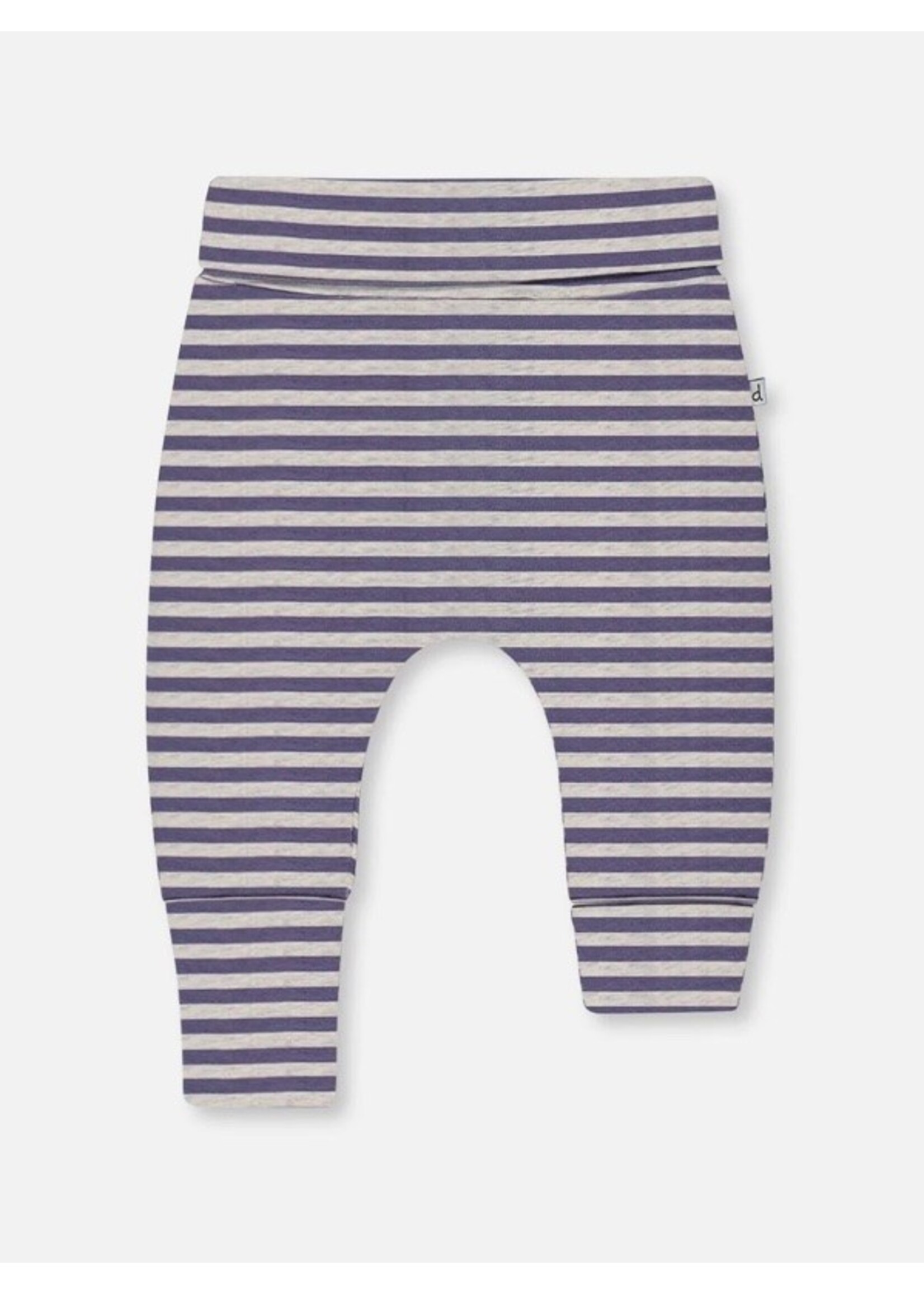 Deux Par Deux Deux Par Deux, Organic Cotton Evolutive Pant ||  Navy Stripe