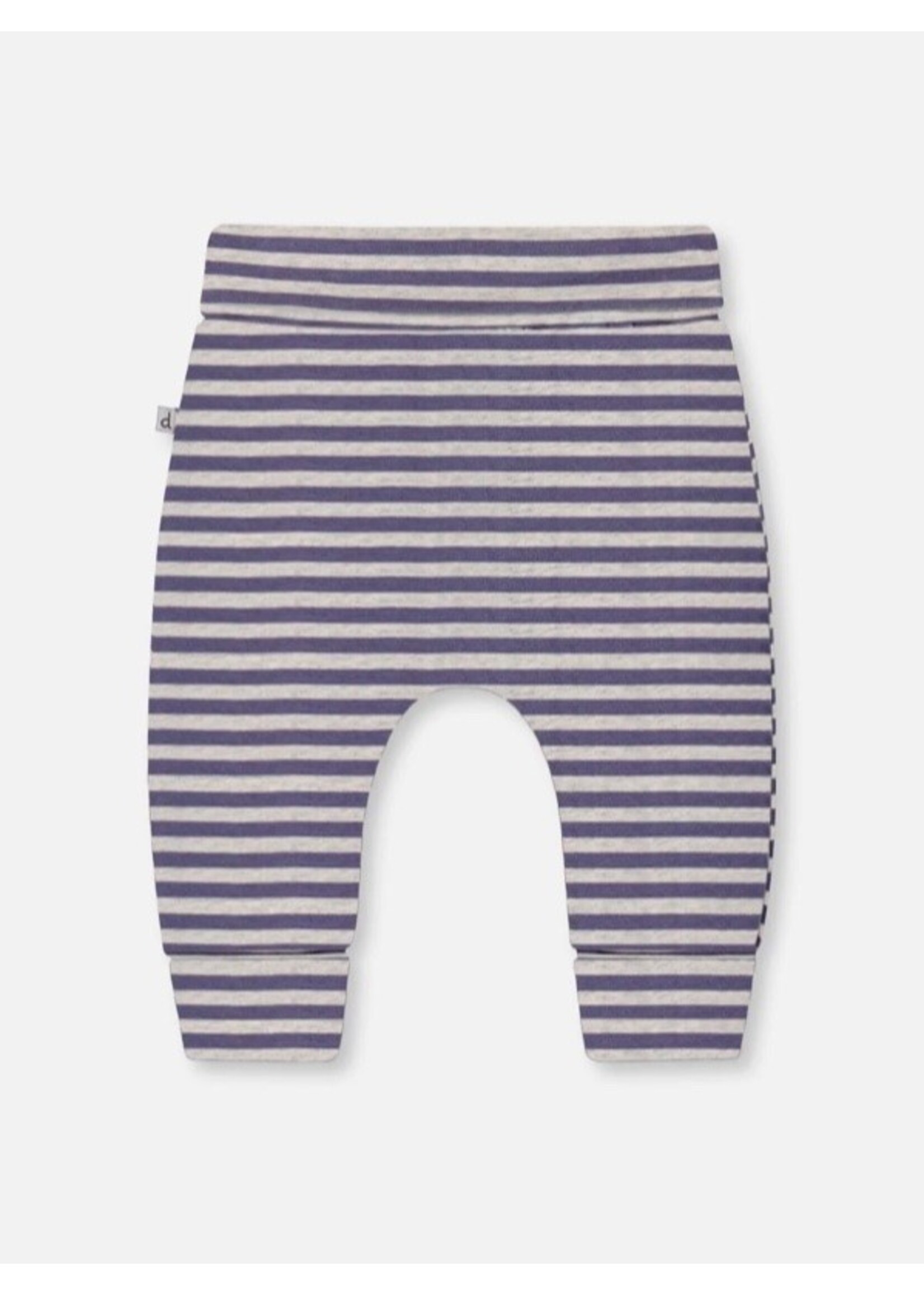 Deux Par Deux Deux Par Deux, Organic Cotton Evolutive Pant ||  Navy Stripe