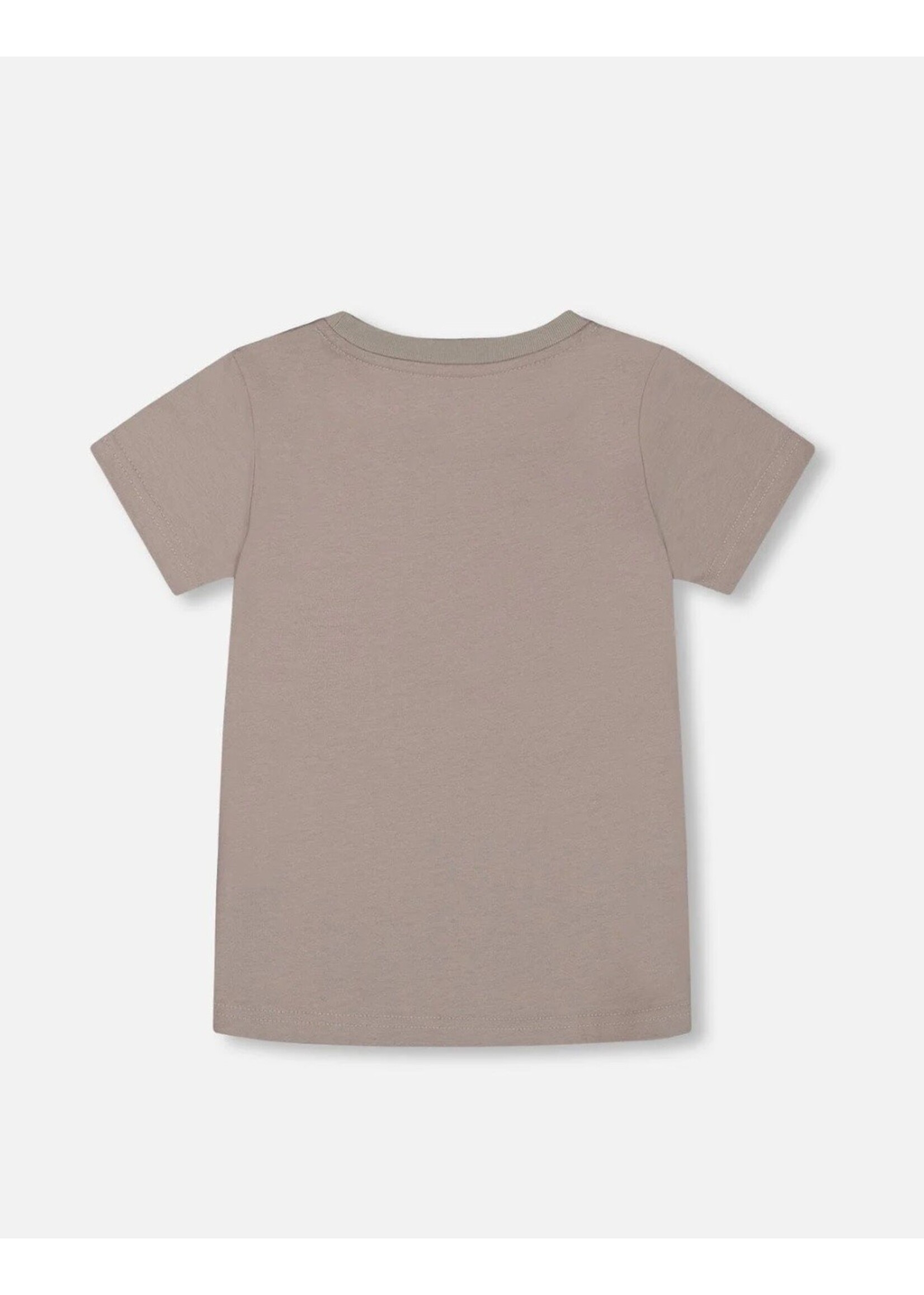 Deux Par Deux Deux Par Deux, Rhino Skateboarding Organic Cotton Graphic Tee || Gray, Black & White
