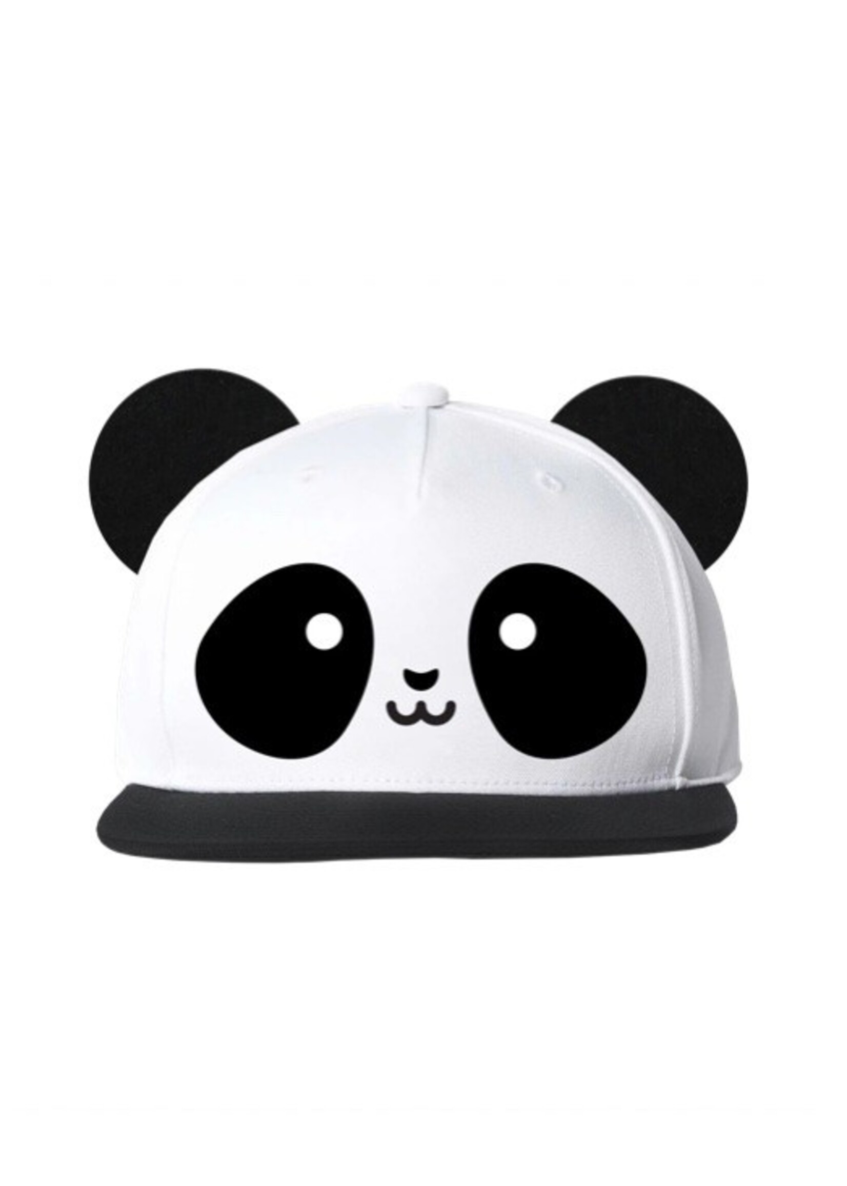 Whistle & Flute Whistle & Flute, Kawaii Flat Brim Cap With Ears|| Panda