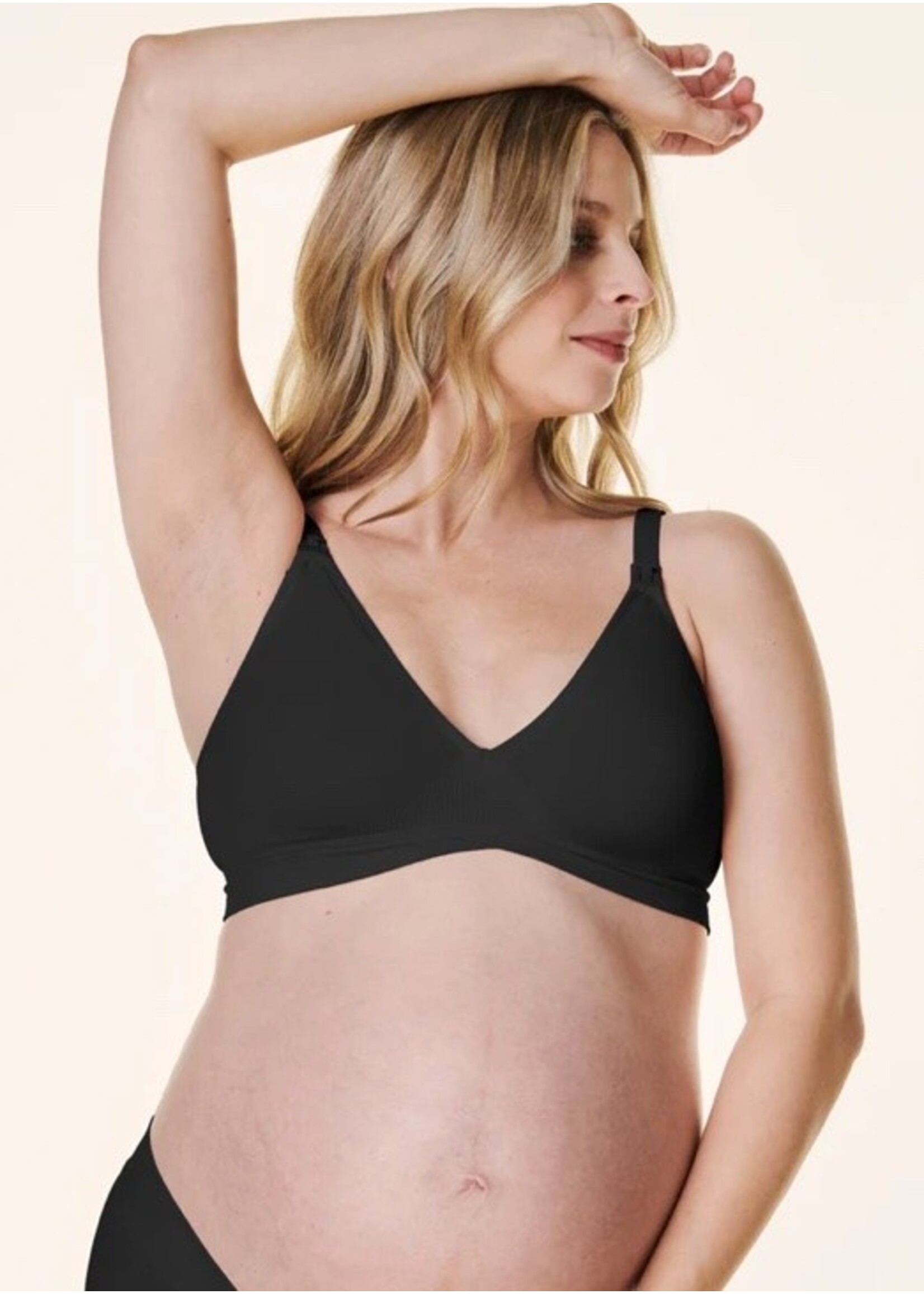 Bravado Bravado, V-Neck Maternity & Nursing Bra || Black