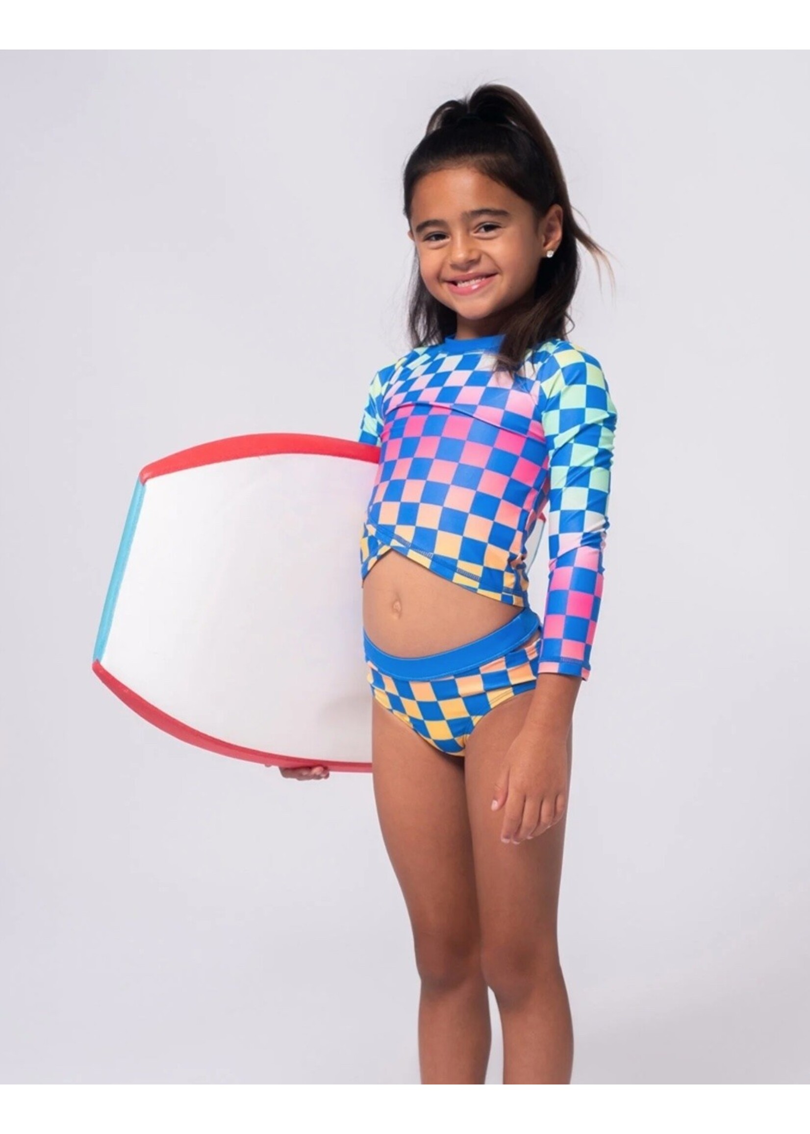 Appaman Appaman, Oceana Rash Guard Set || Checkerboard