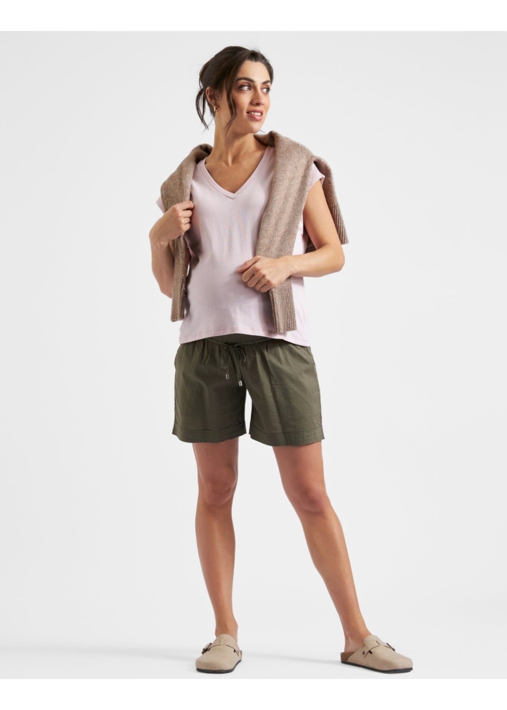 Ripe Maternity Ripe Maternity, Marly Zip Nursing Tee || Peony