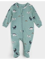 Petit Lem Petit Lem, Dinosaur Print Sleeper || Tidal Wave