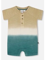 Deux Par Deux Deux Par Deux, One-Piece Romper Gradient || Beige / Teal