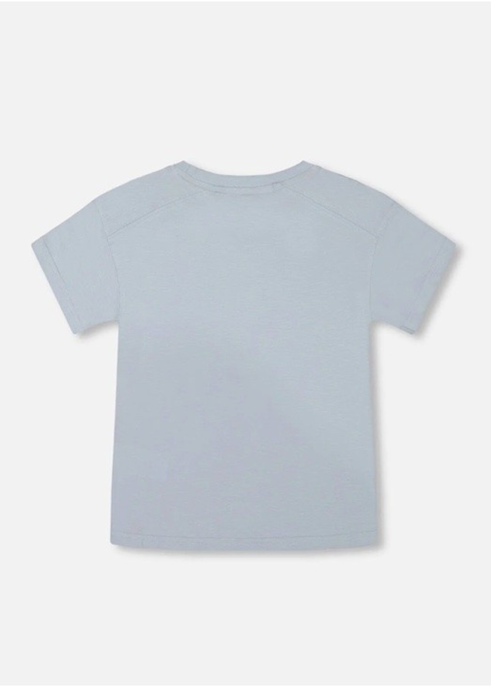 Deux Par Deux Deux Par Deux, Ramen Print Short Sleeve Graphic Tee || Blue