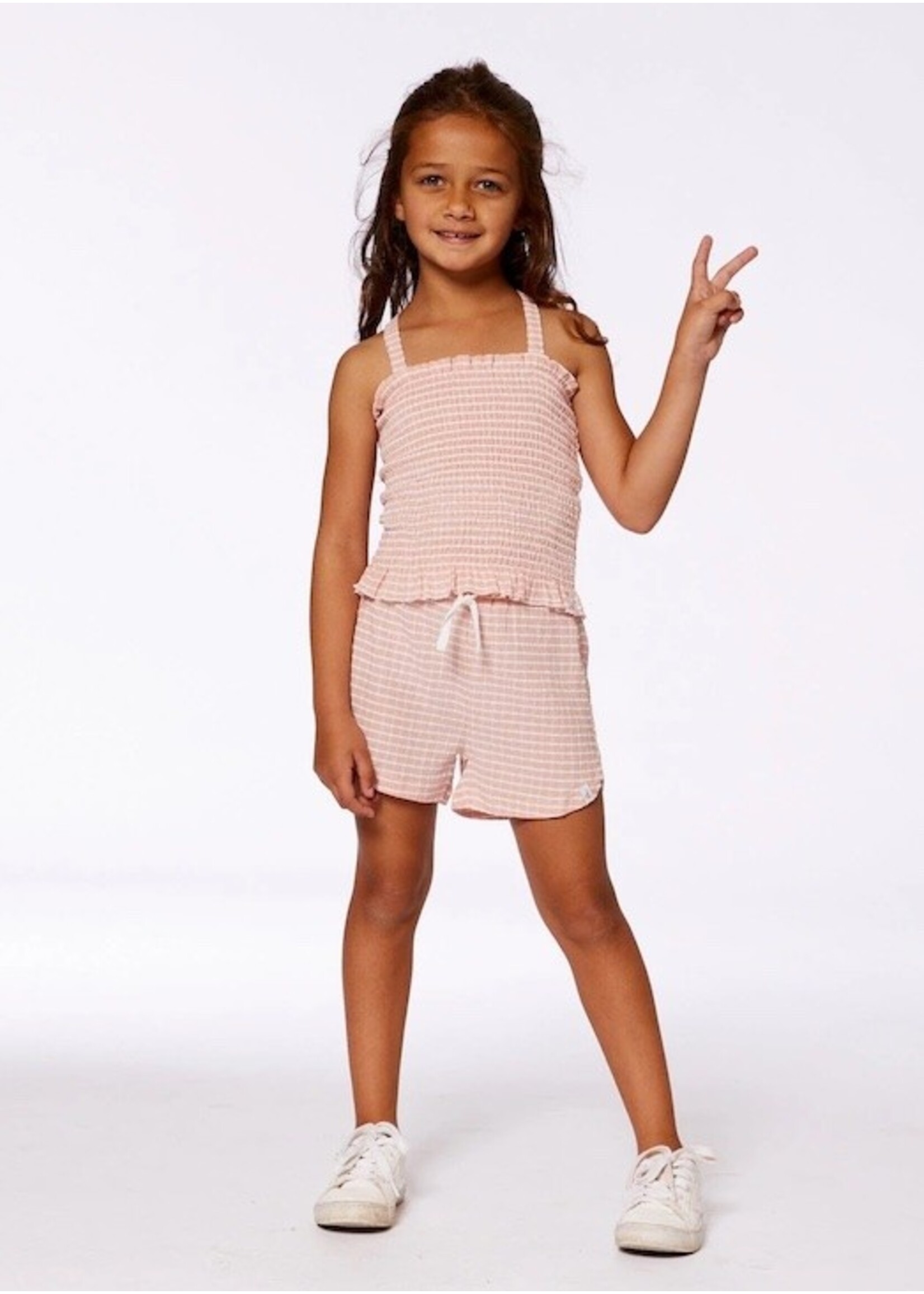Deux Par Deux Deux Par Deux, Crinkle Short || Light Old Pink