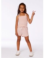 Deux Par Deux Deux Par Deux, Smocked Tank Top || Light Old Pink