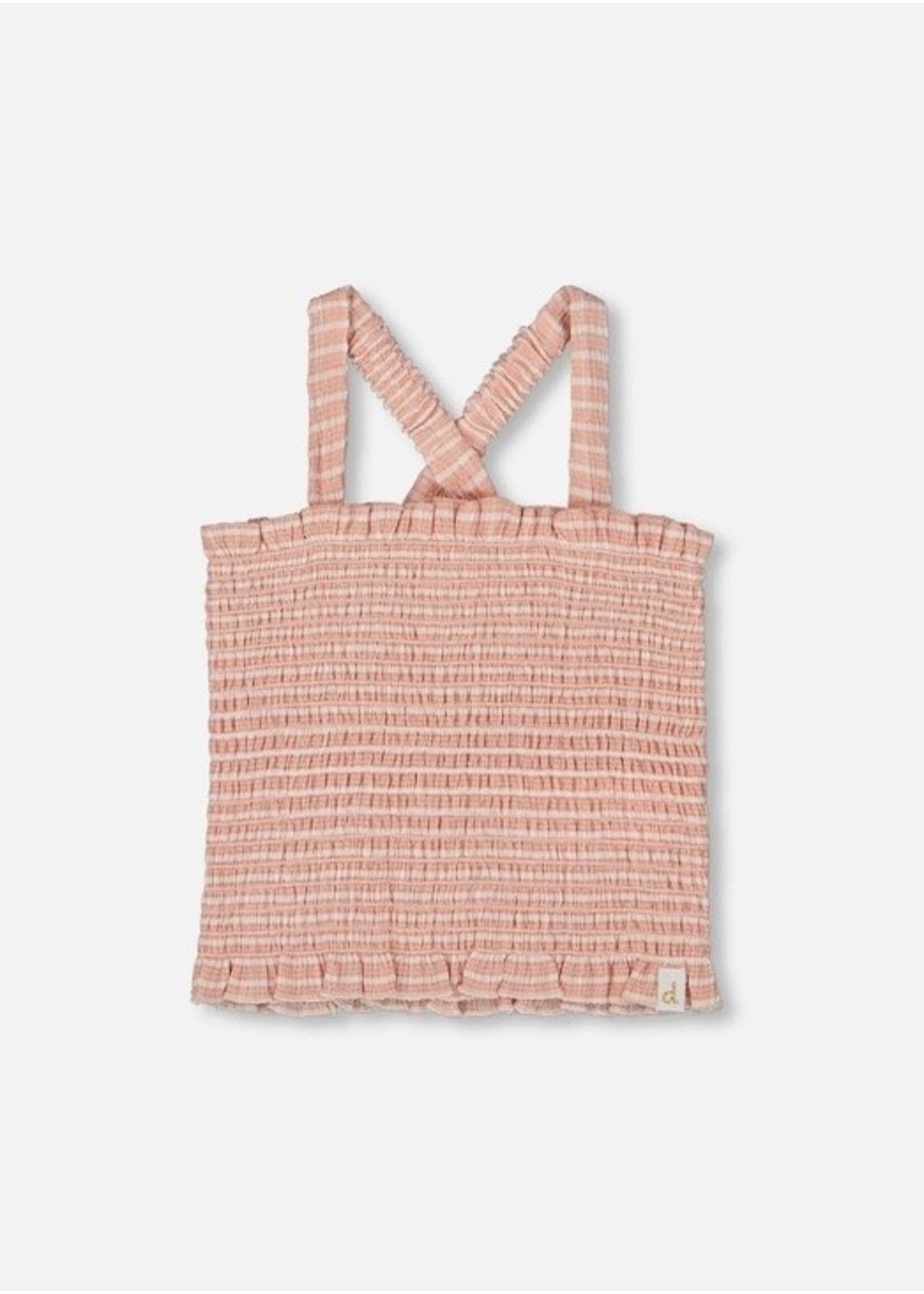 Deux Par Deux Deux Par Deux, Smocked Tank Top || Light Old Pink
