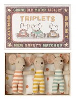 Maileg Maileg, Triplets, Baby Mice in Matchbox