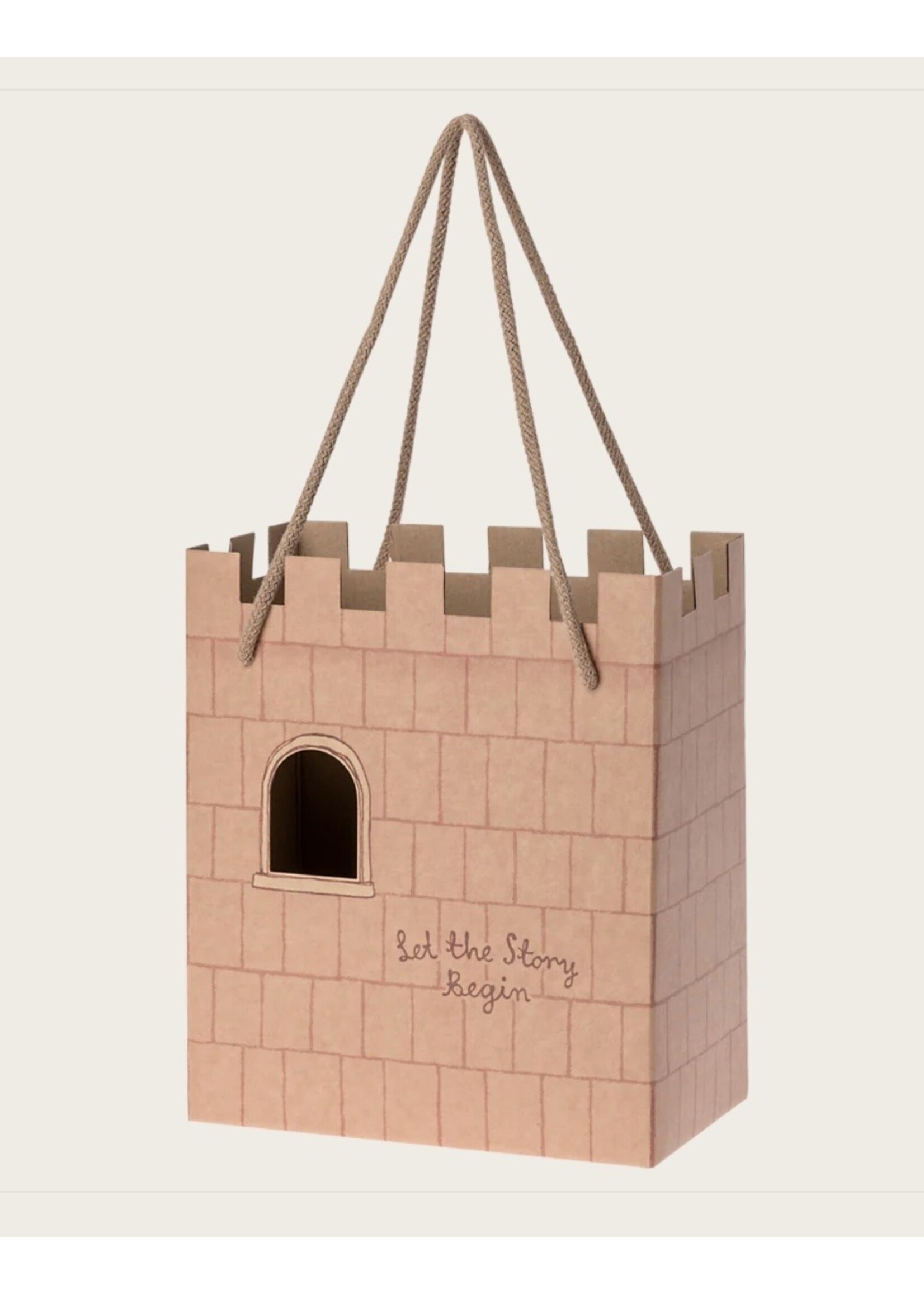 Maileg Maileg,  Castle Paper Bag ||  Rose