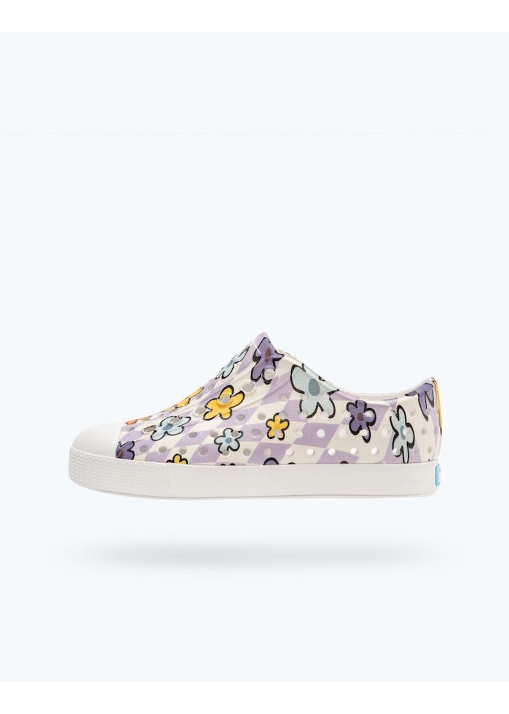 Native Shoes Native Shoes, Jefferson Print Child || Daisy Grid/Shell White