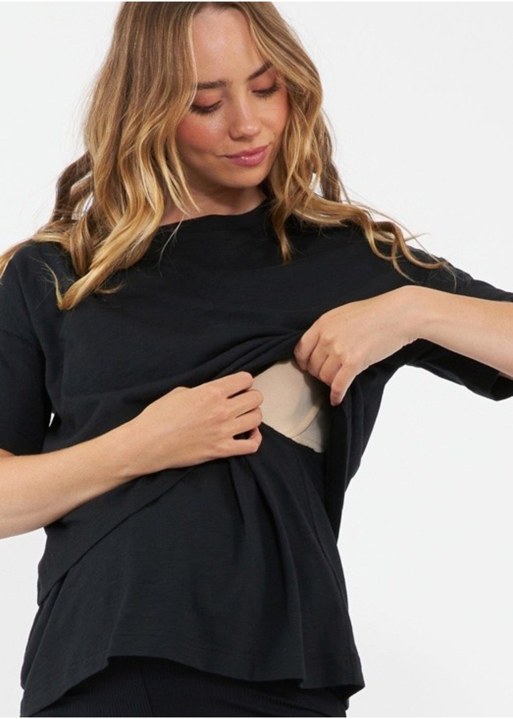 Ripe Maternity Ripe Maternity, Claud Nursing Tee || Black