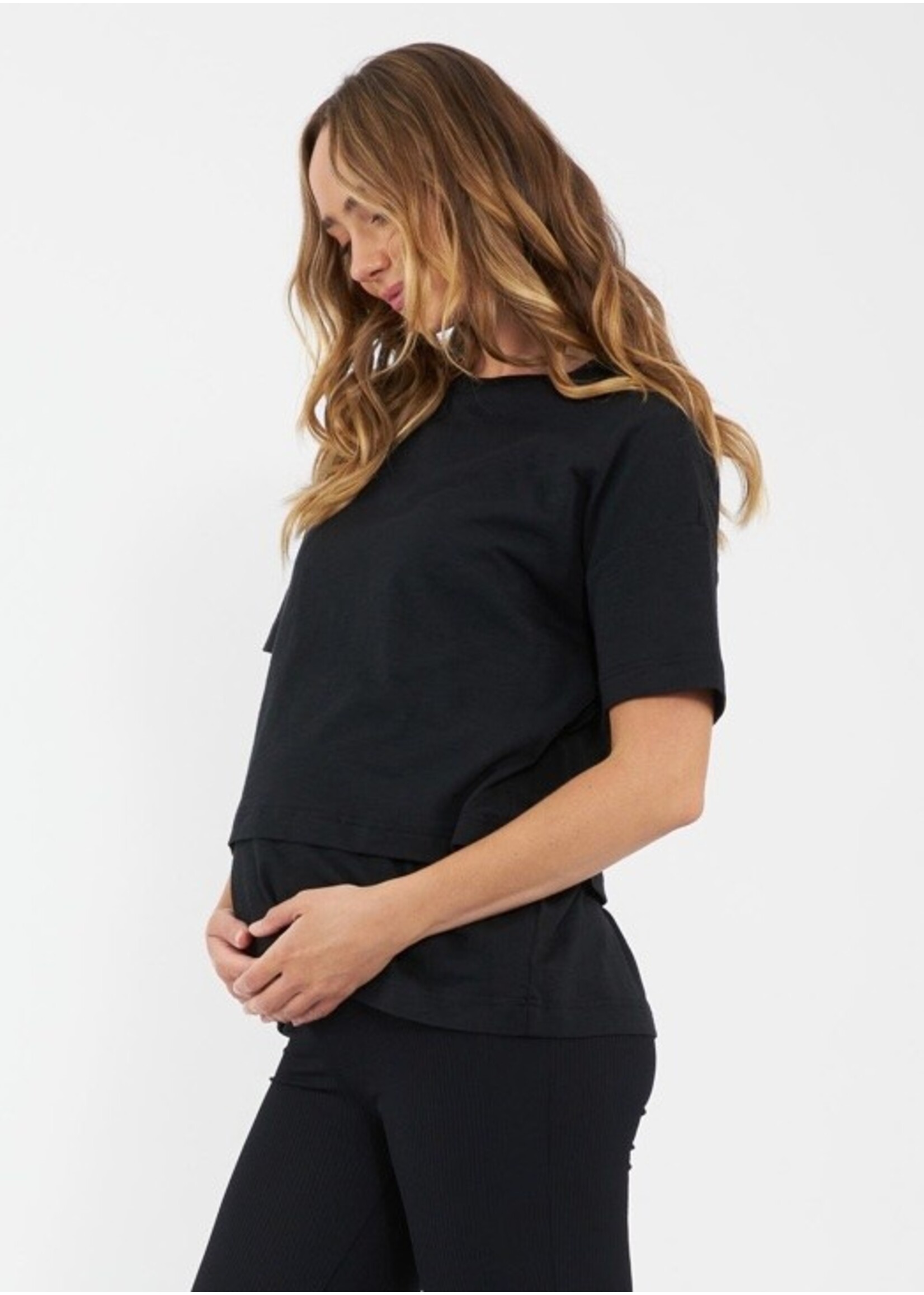 Ripe Maternity Ripe Maternity, Claud Nursing Tee || Black