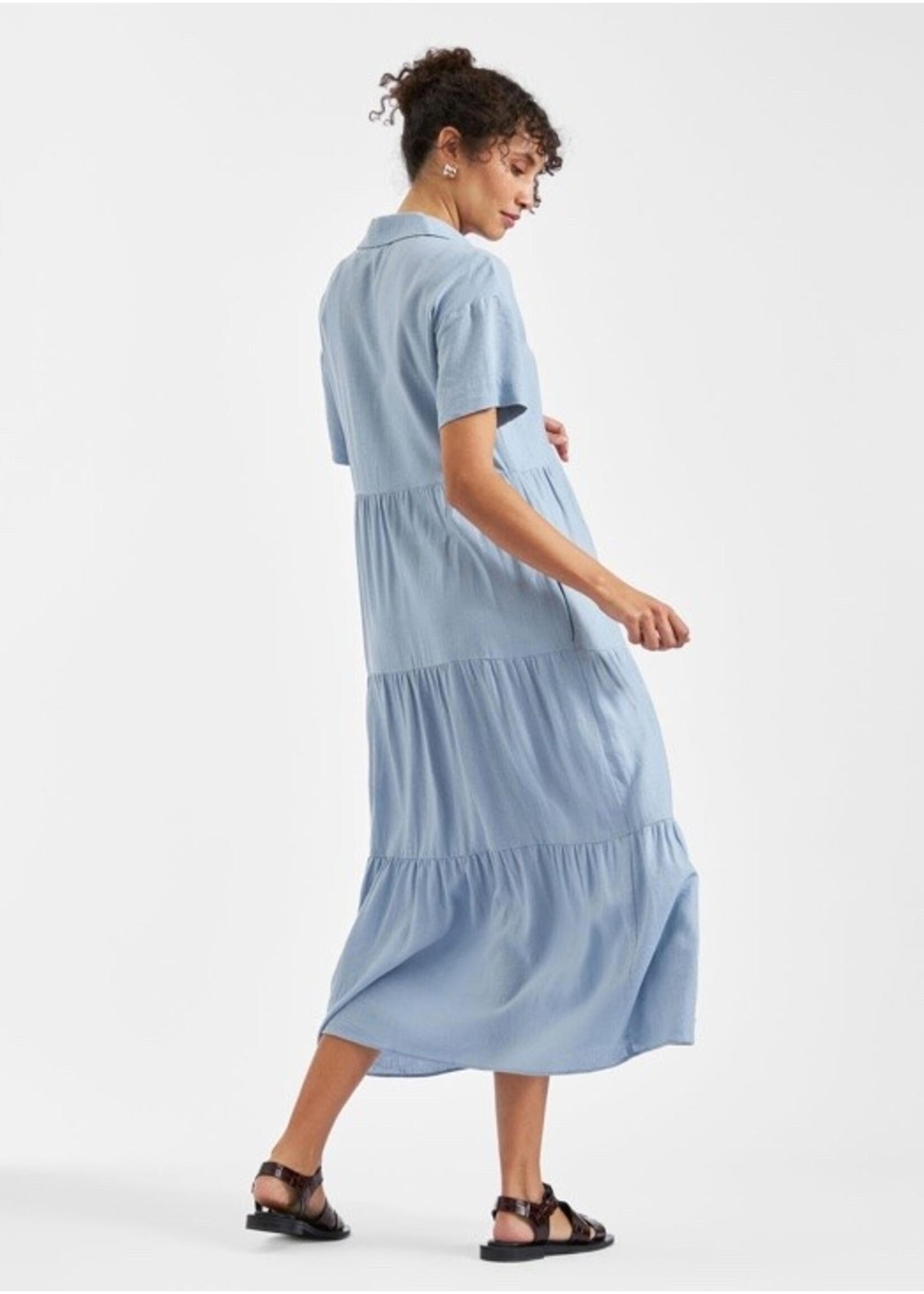 Ripe Maternity Ripe Maternity, Macy Longline Linen Dress || Pale Blue