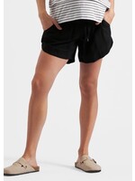 Ripe Maternity Ripe Maternity, Byron Shirred Linen Short || Black