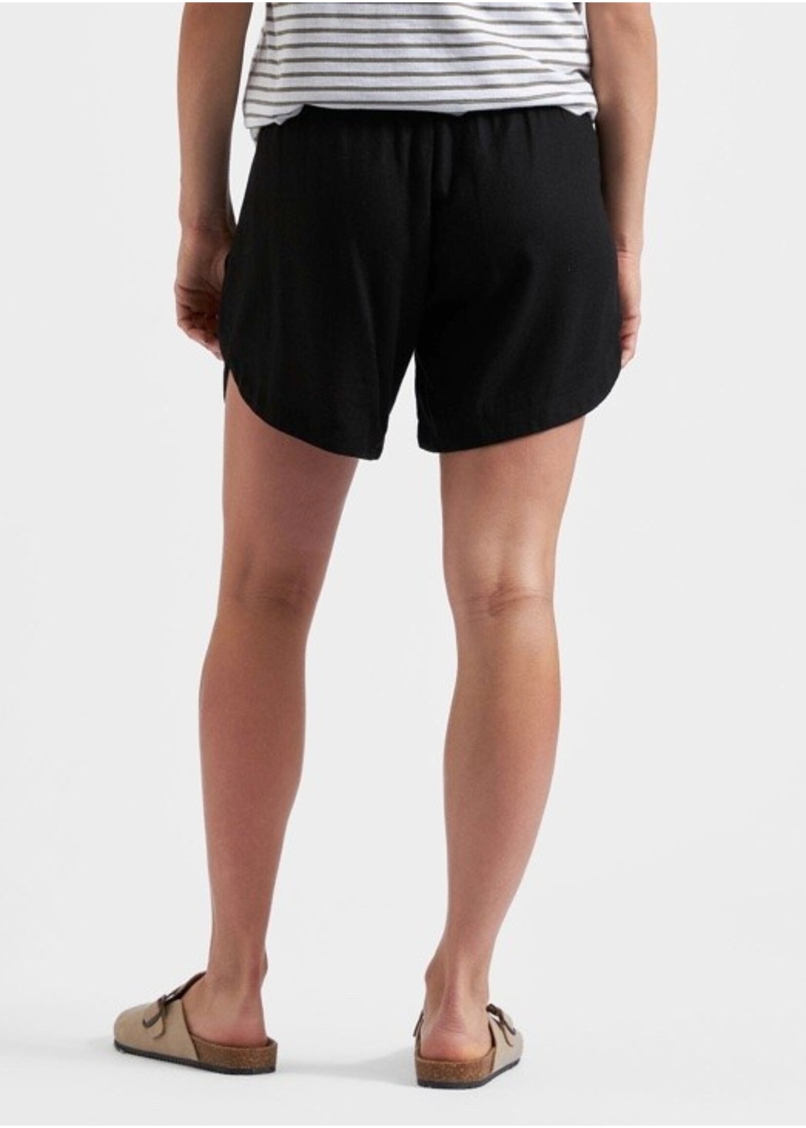 Ripe Maternity Ripe Maternity, Byron Shirred Linen Short || Black