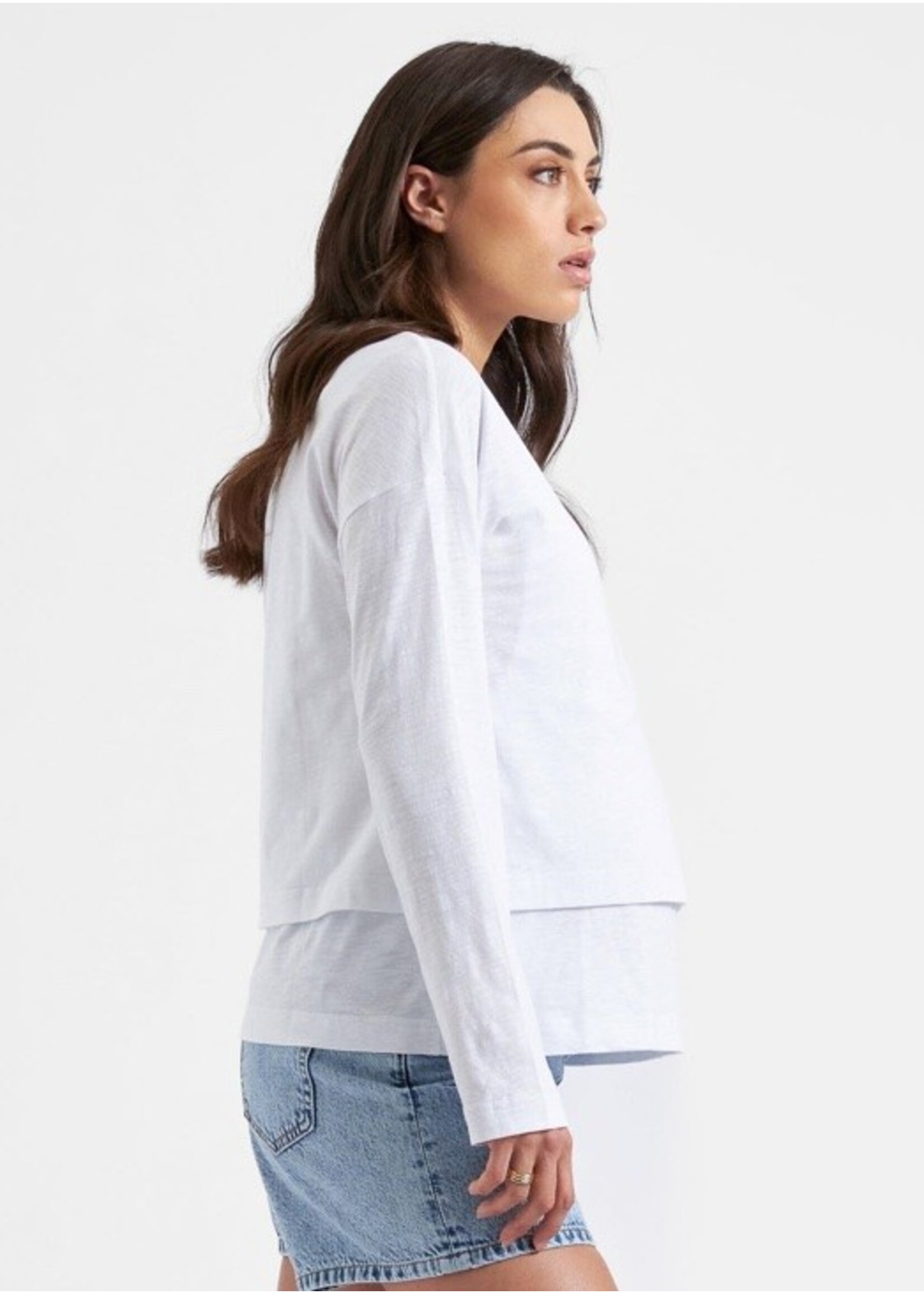 Ripe Maternity Ripe Maternity, Claud Long Sleeve Nursing Top || White