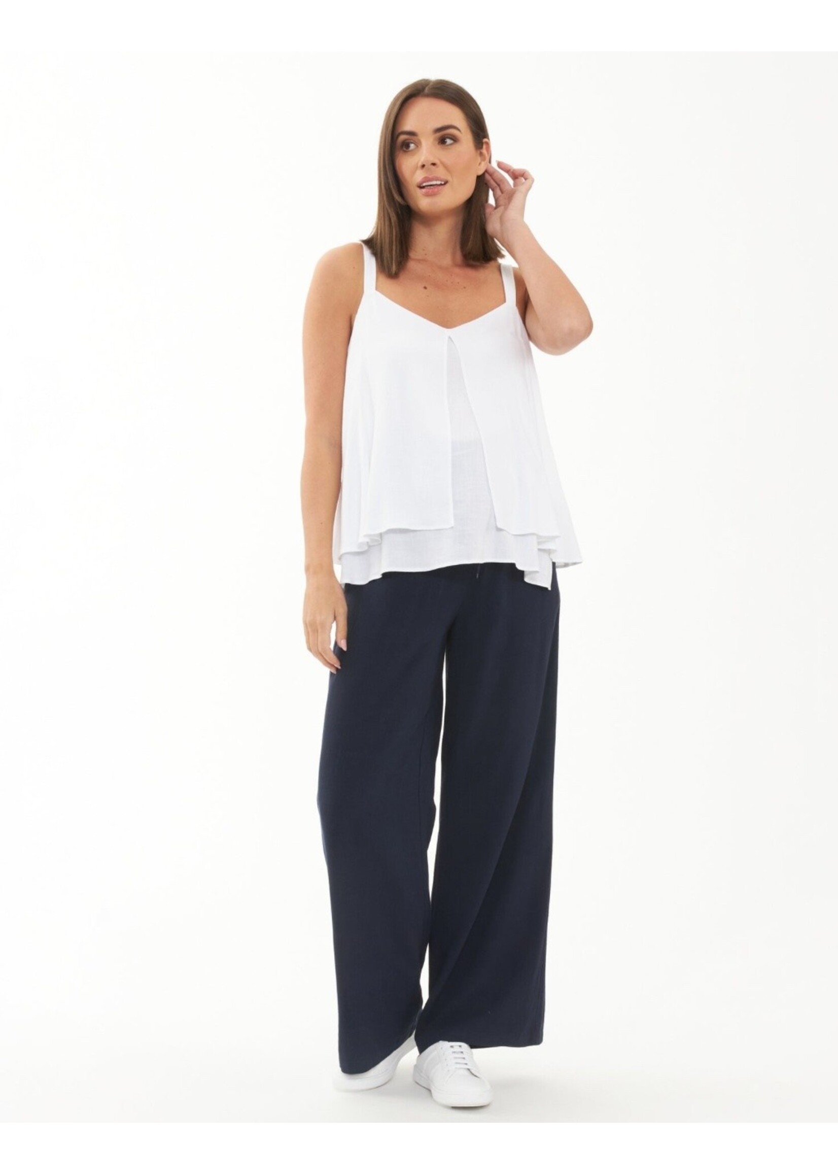 Ripe Maternity Ripe Maternity, Stacy Split Front Nursing Cami || White