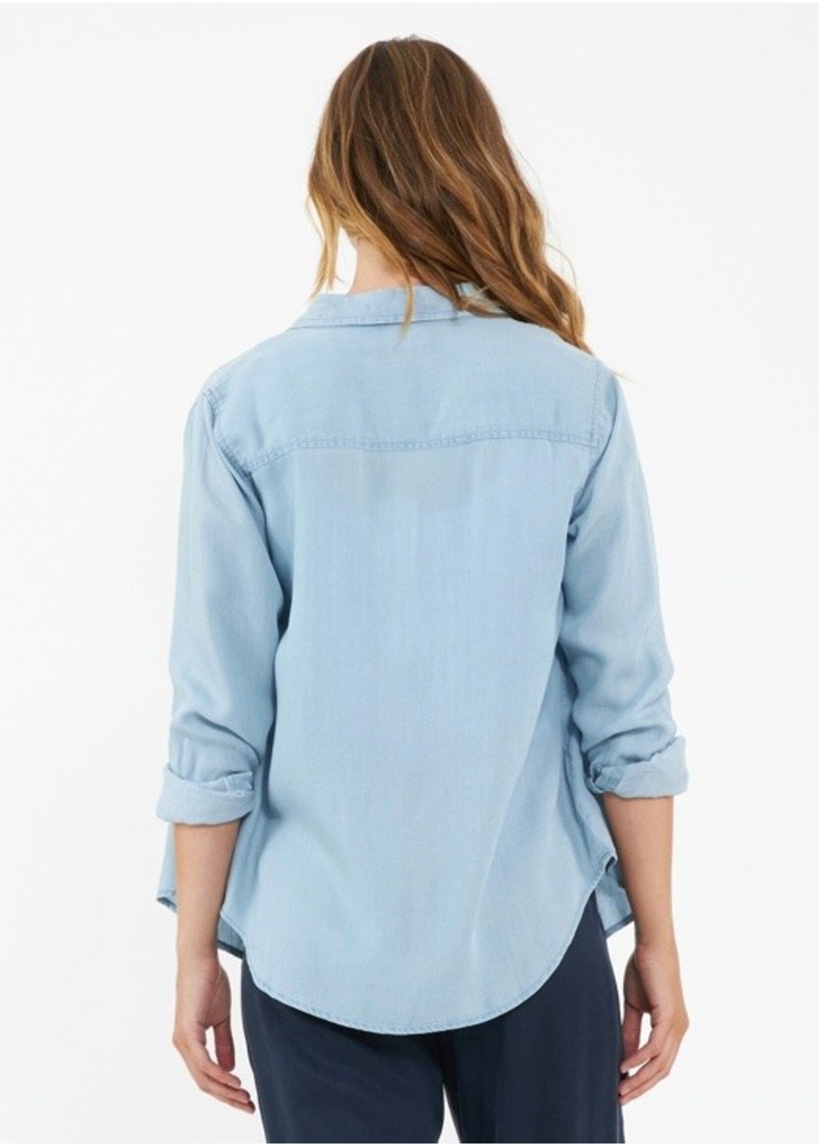 Ripe Maternity Ripe Maternity, Bec Chambray Shirt || Clean Fade