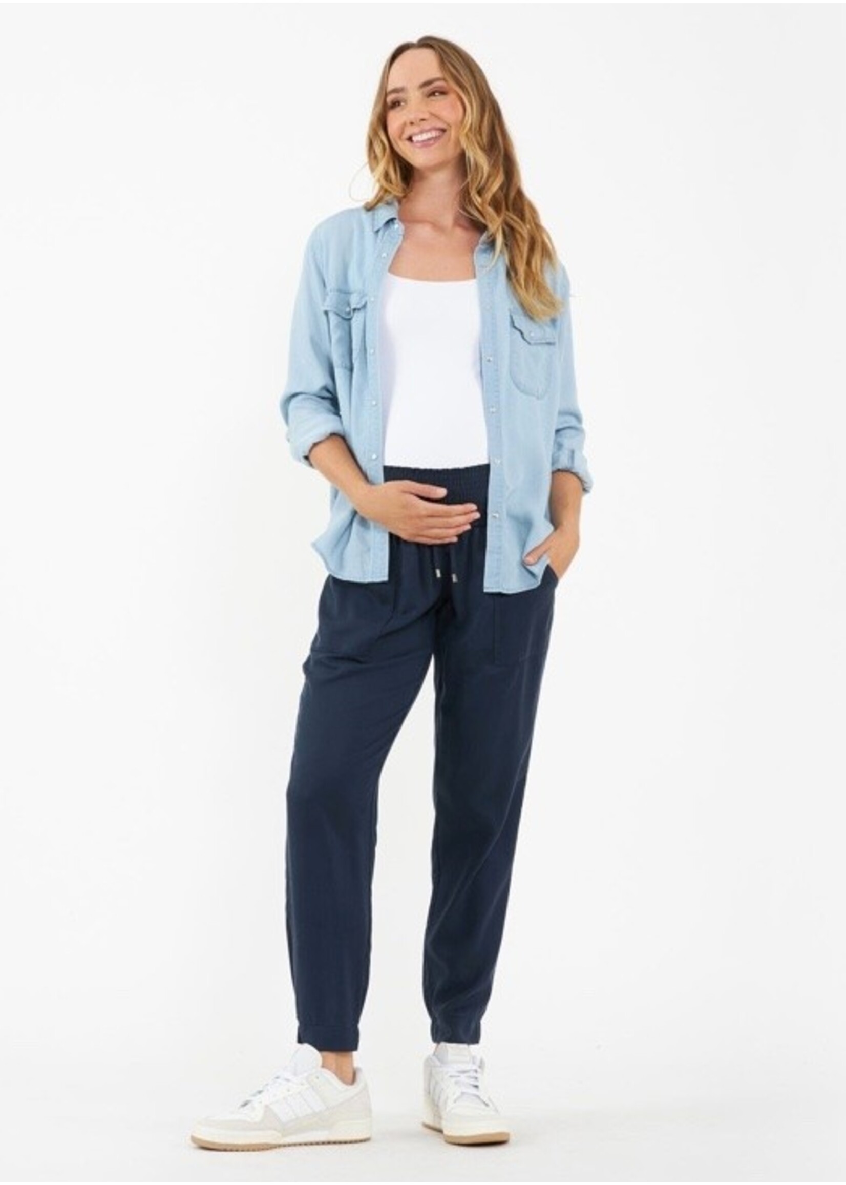Ripe Maternity Ripe Maternity, Bec Chambray Shirt || Clean Fade