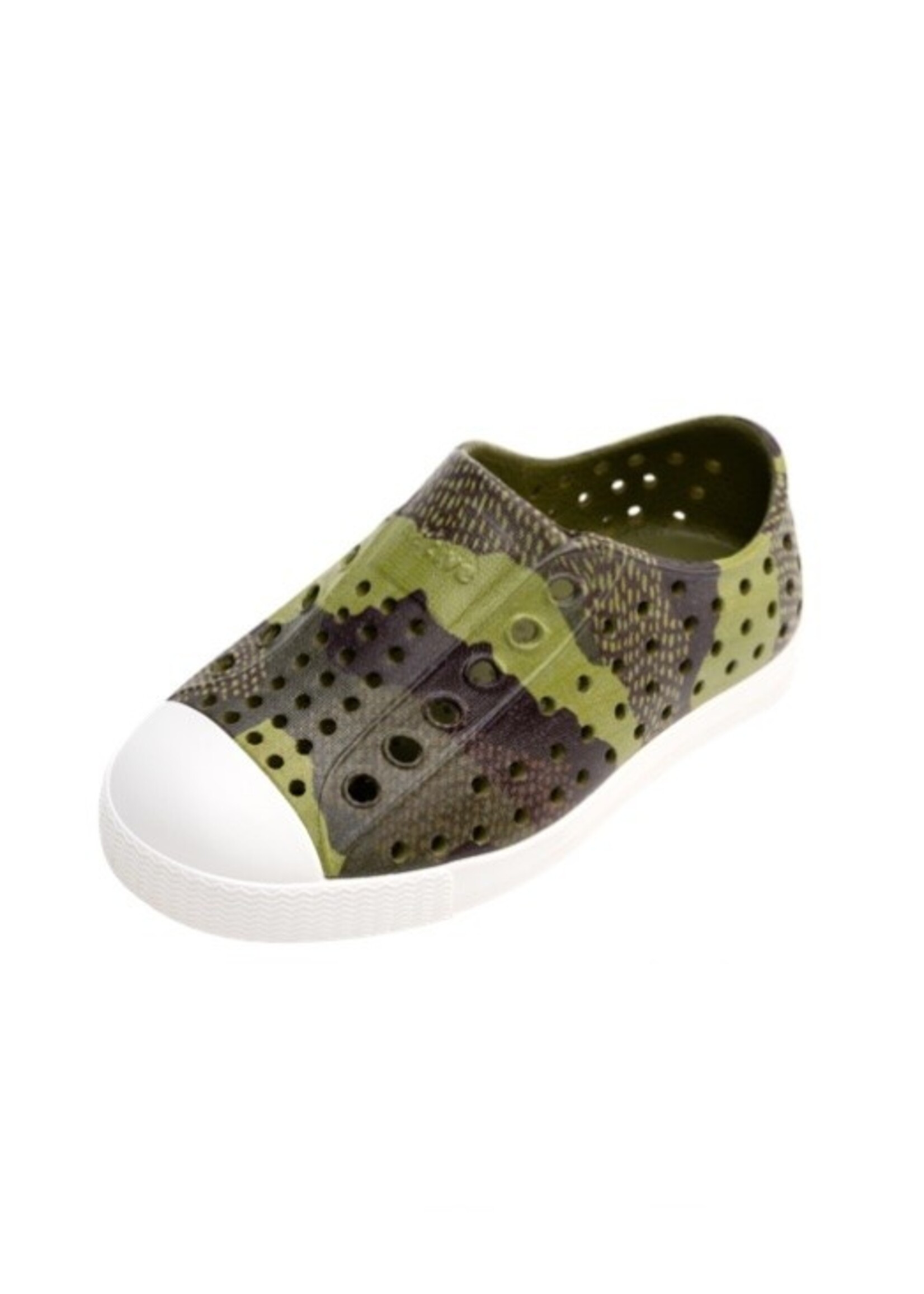 Native Shoes Native Shoes, Jefferson Print Child || Rookie Green / Shell White / Bitter Seaweed Camo