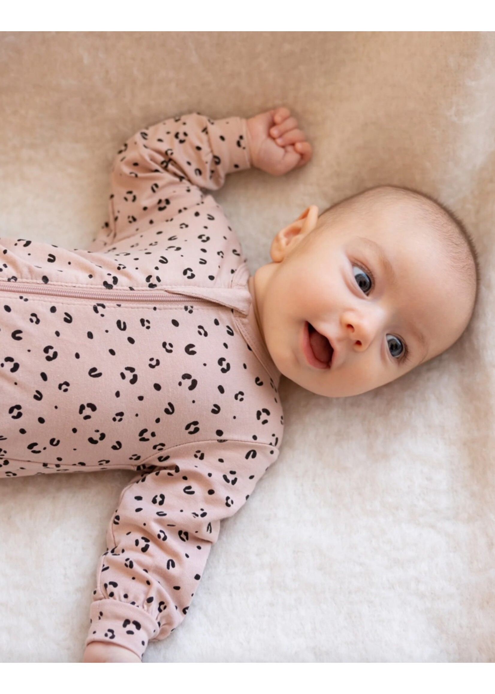 Petit Lem Petit Lem, Leopard Print on Dusty Rose Women's PJ Set