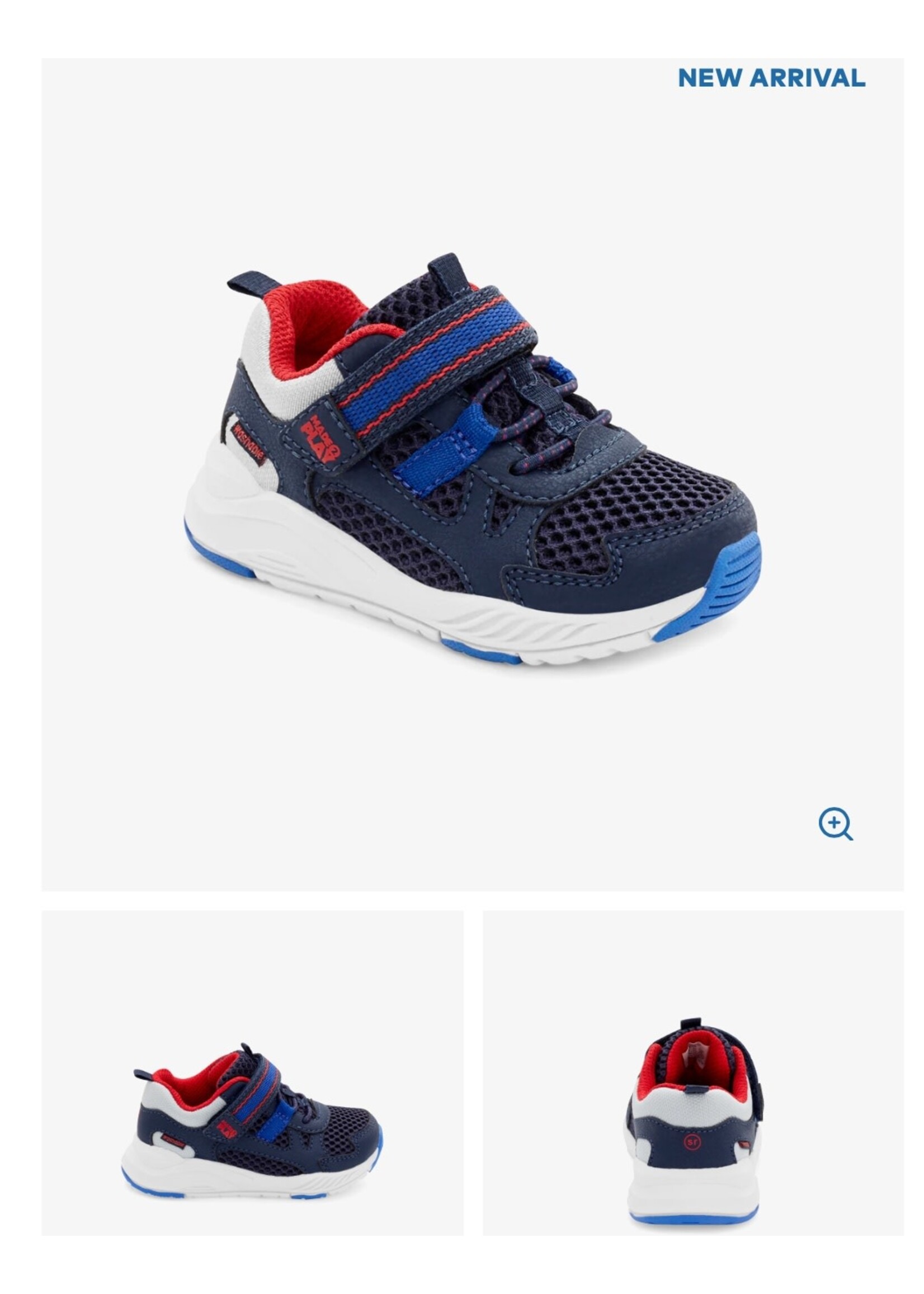 Striderite Stride Rite Kids Made2Play Player Sneaker in Midnight