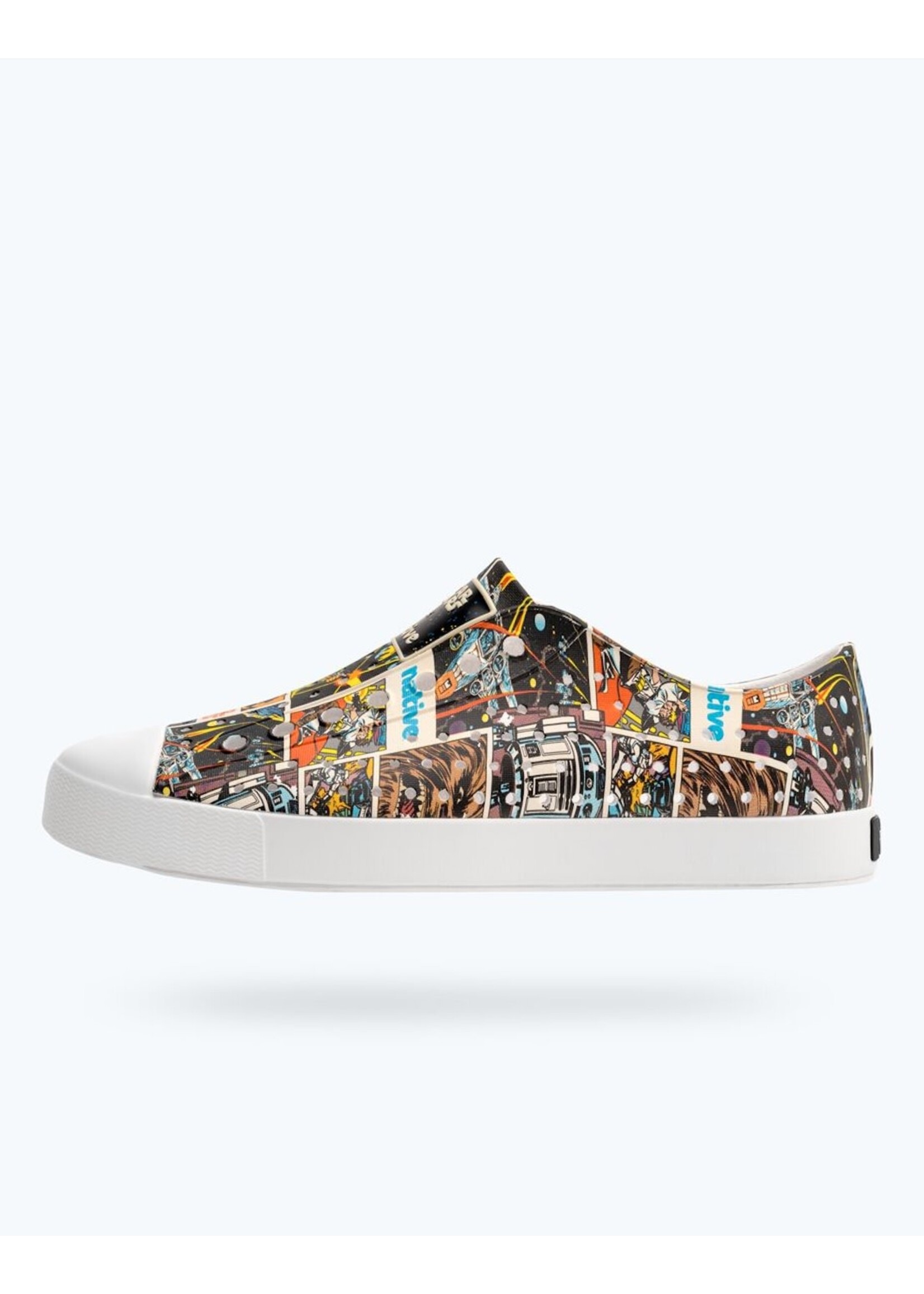 Native Shoes Native Shoes Jefferson Star Wars™ Print Adult Shell White/ Shell White/ Comic Multi AOP