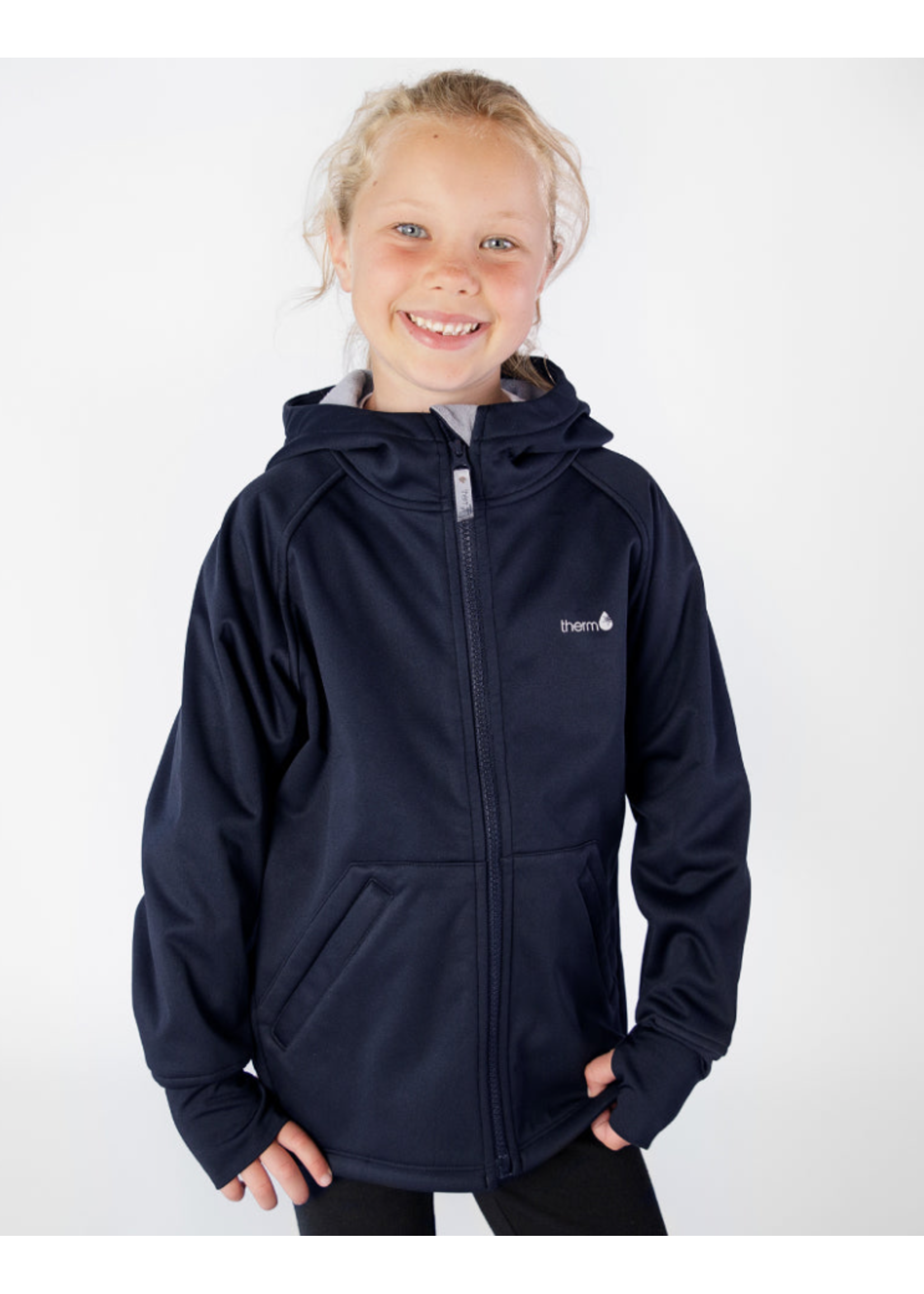 Therm Therm Kids,  All-Weather Hoodie || Navy