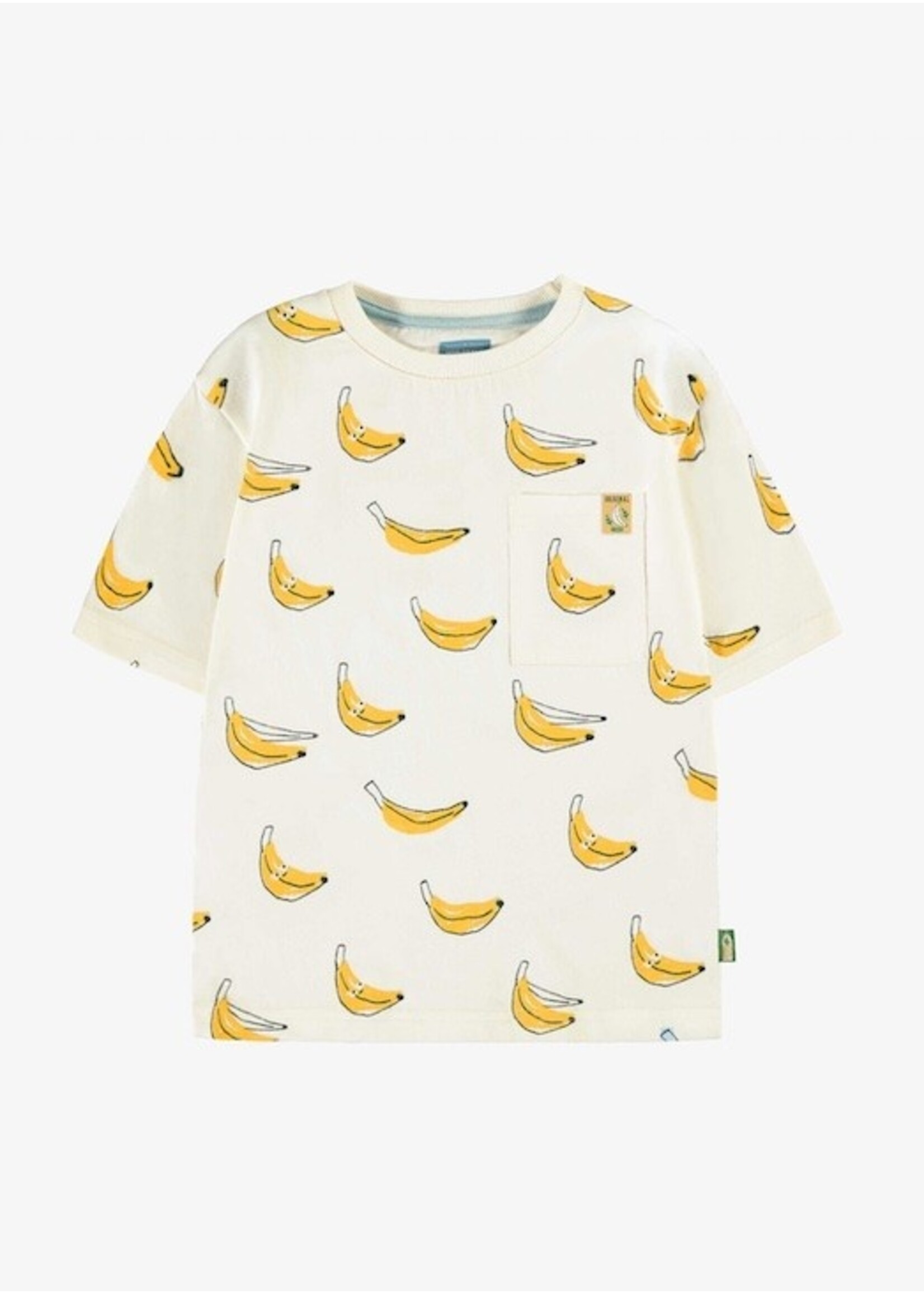 Souris Mini Souris Mini,  Banana Print Short Sleeve T-Shirt || Cream
