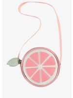 Souris Mini Souris Mini, Pink Grapefruit Faux LeatherPurse || Pink /  White