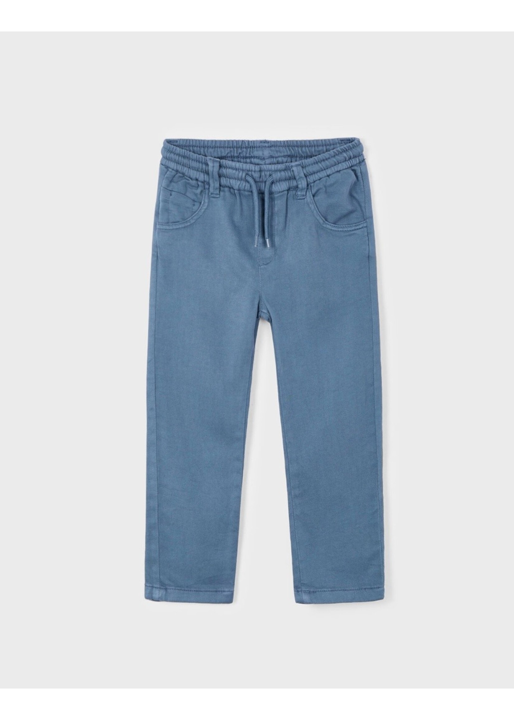 Mayoral Mayoral, Boy's Twill Pants with Drawstring || Horizon Blue