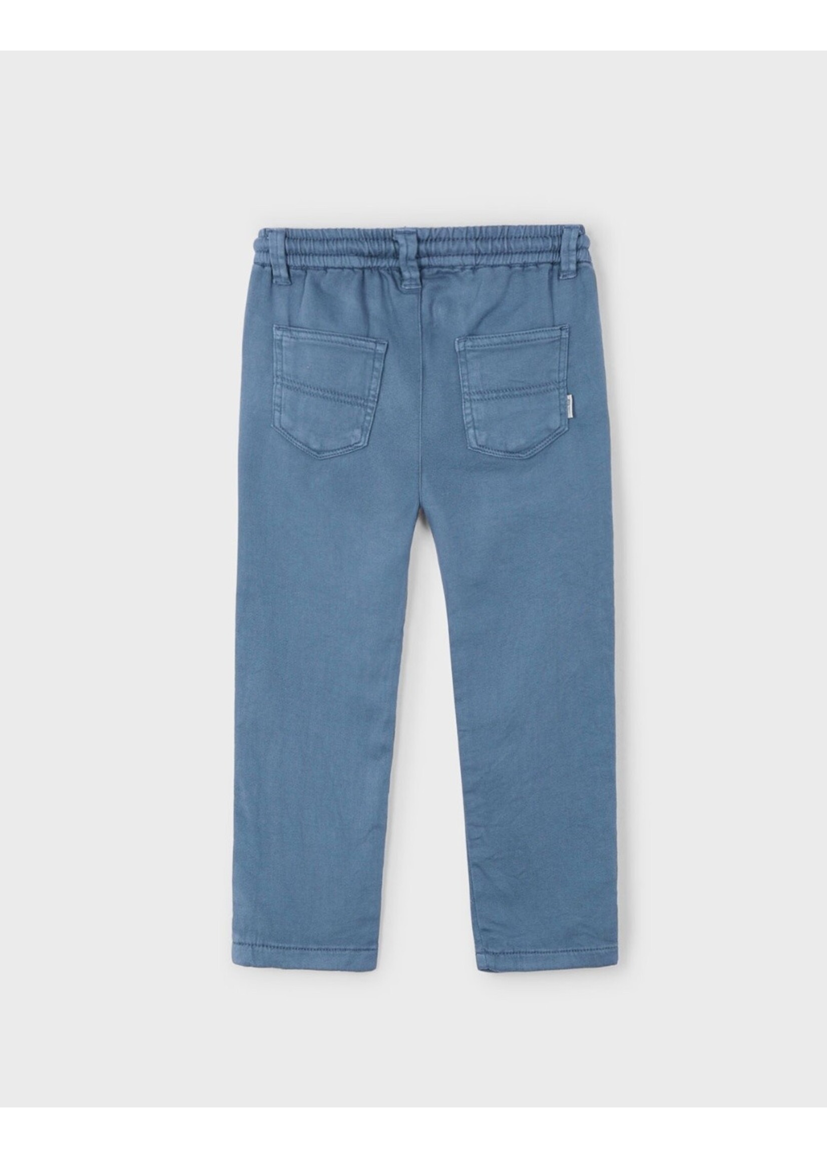Mayoral Mayoral, Boy's Twill Pants with Drawstring || Horizon Blue