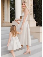 Noralee Woman, Betsy Dress || Sage Stripe - Steveston Village