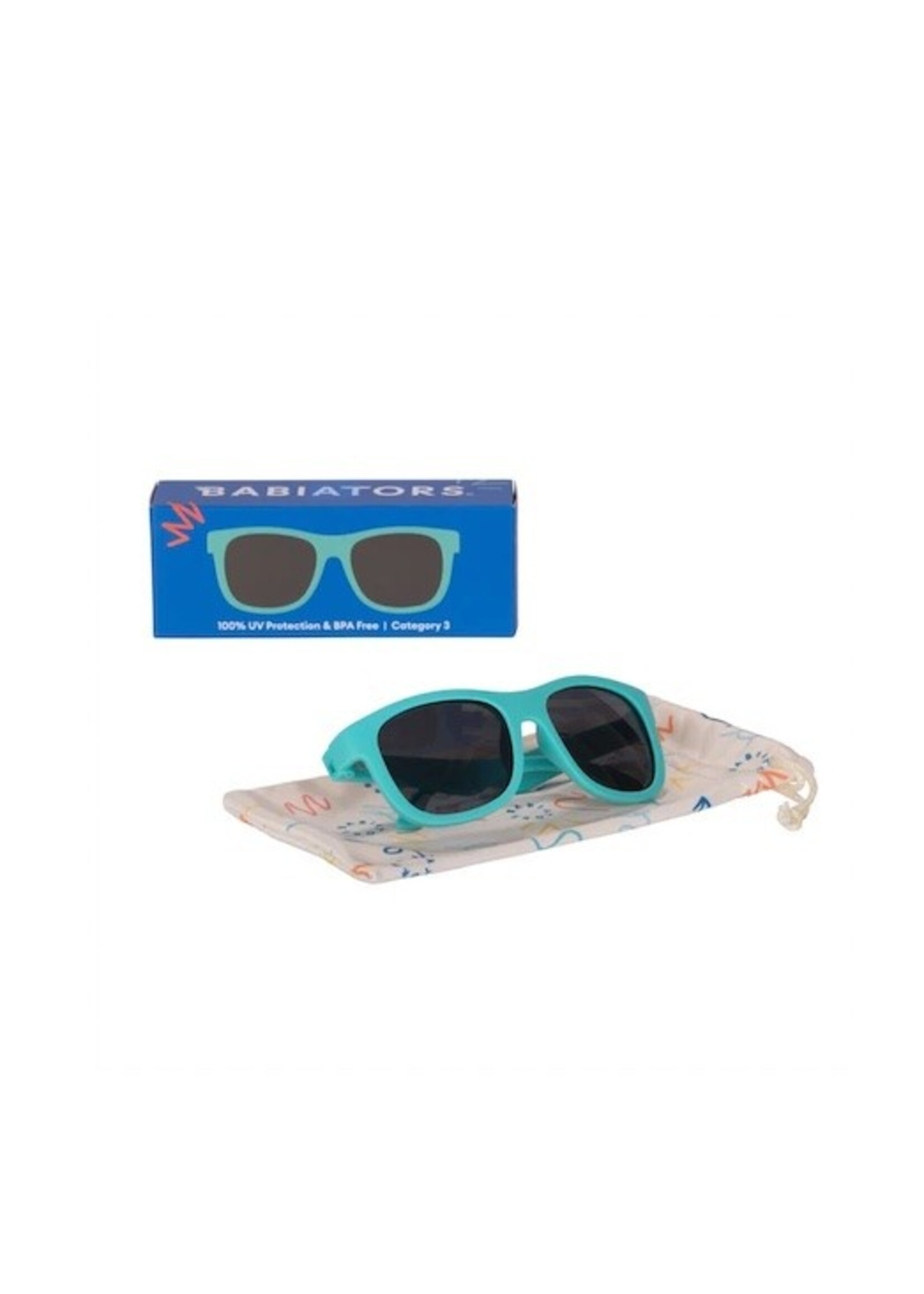 Babiators Babiators, Original Non-Polarized Navigator Sunglasses || Totally Turquoise / Smoke Lens