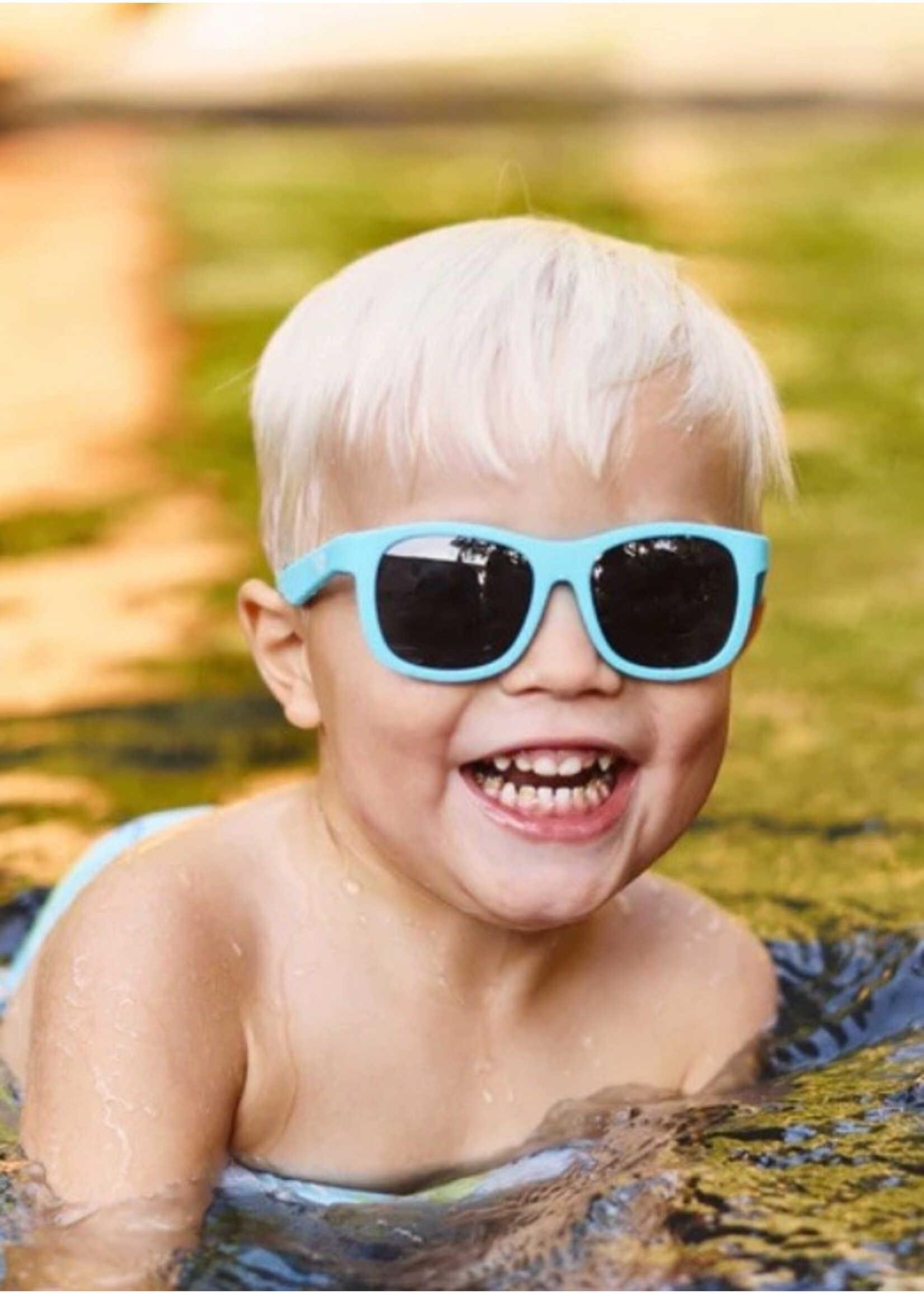 Babiators Babiators, Original Non-Polarized Navigator Sunglasses || Totally Turquoise / Smoke Lens