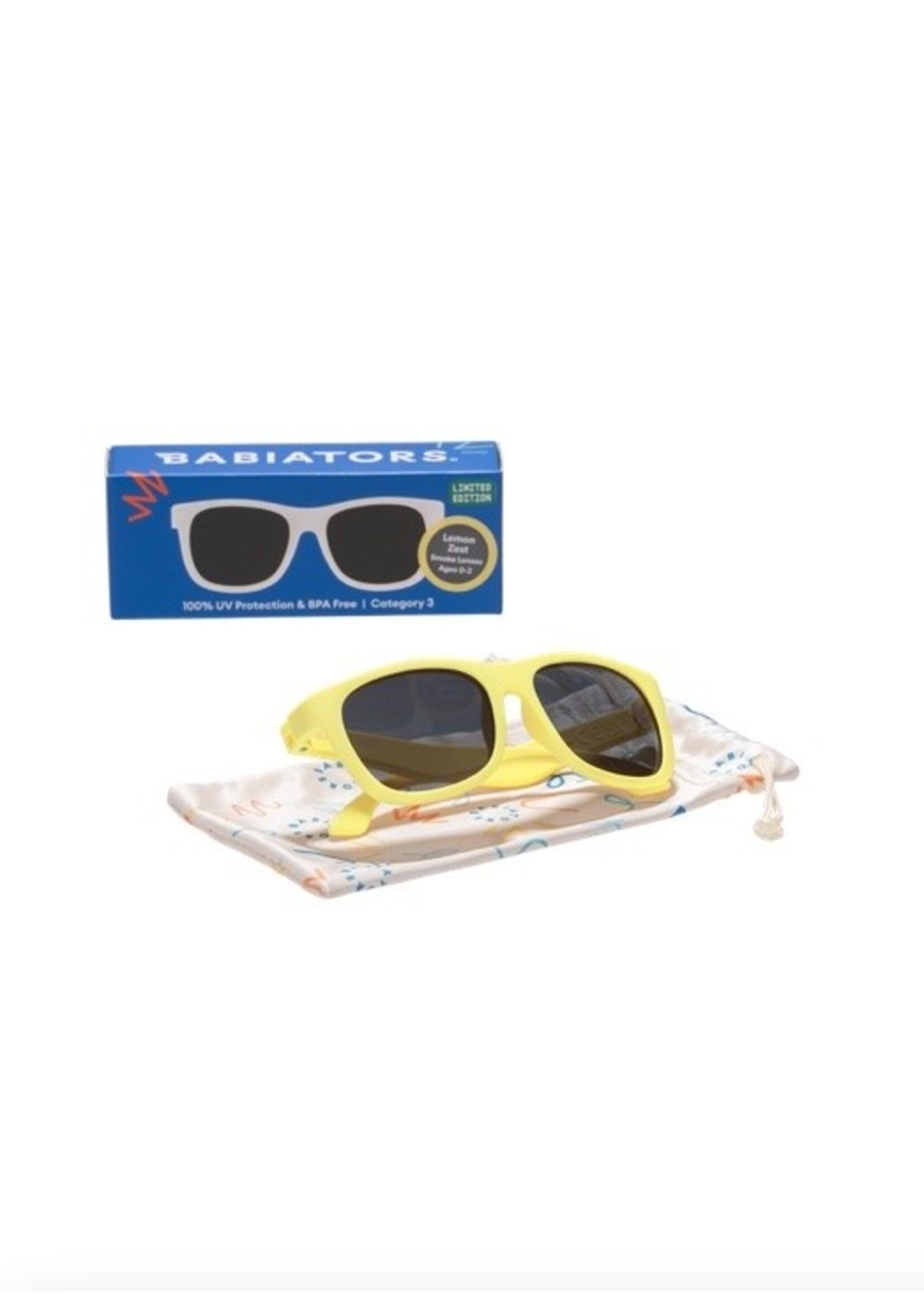 Babiators Babiators, Non-Polarized Navigator Sunglasses  || Lemon Zest / Smoke Lens